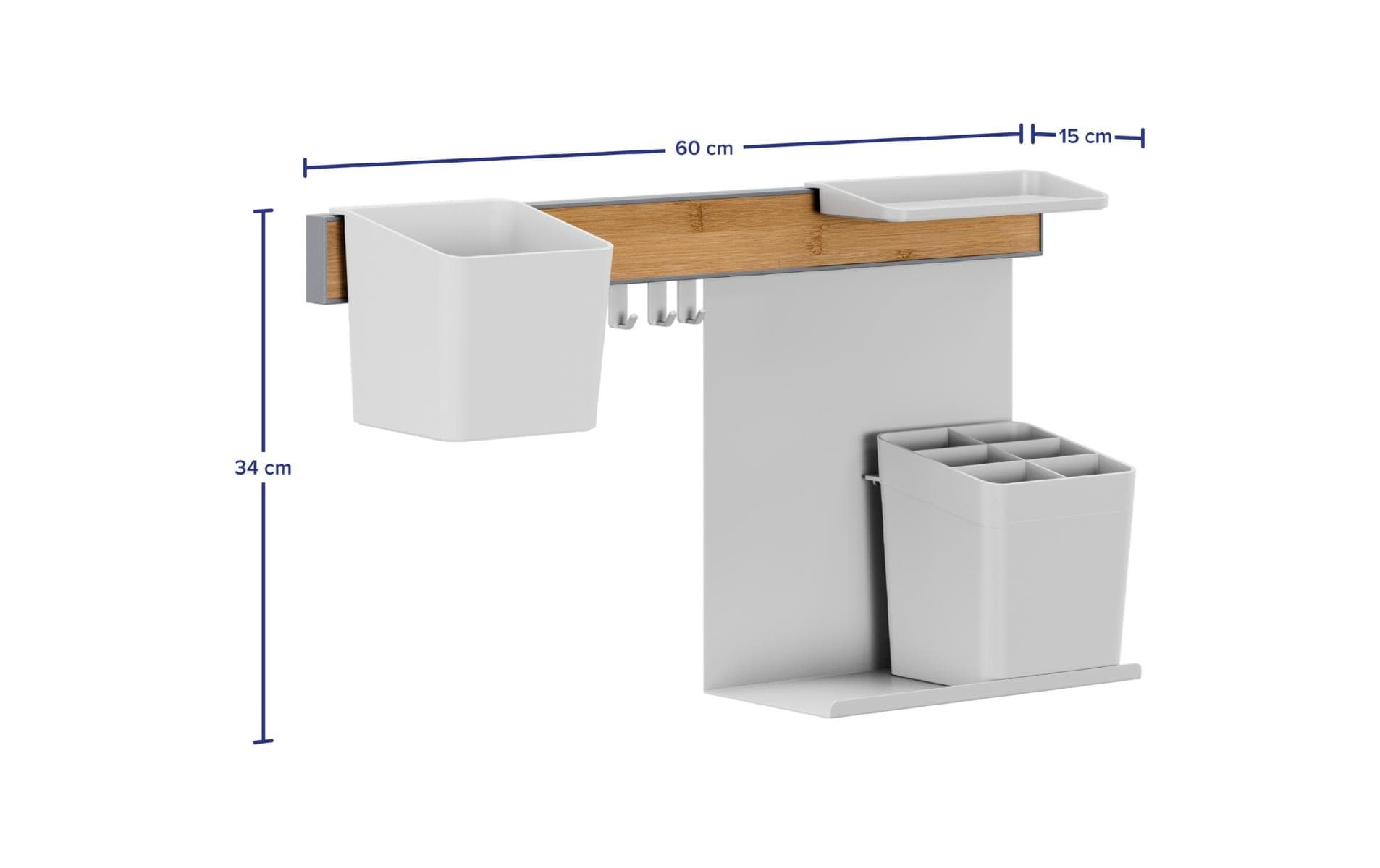 tesa Ablageelement »M Bambus/Weiss«