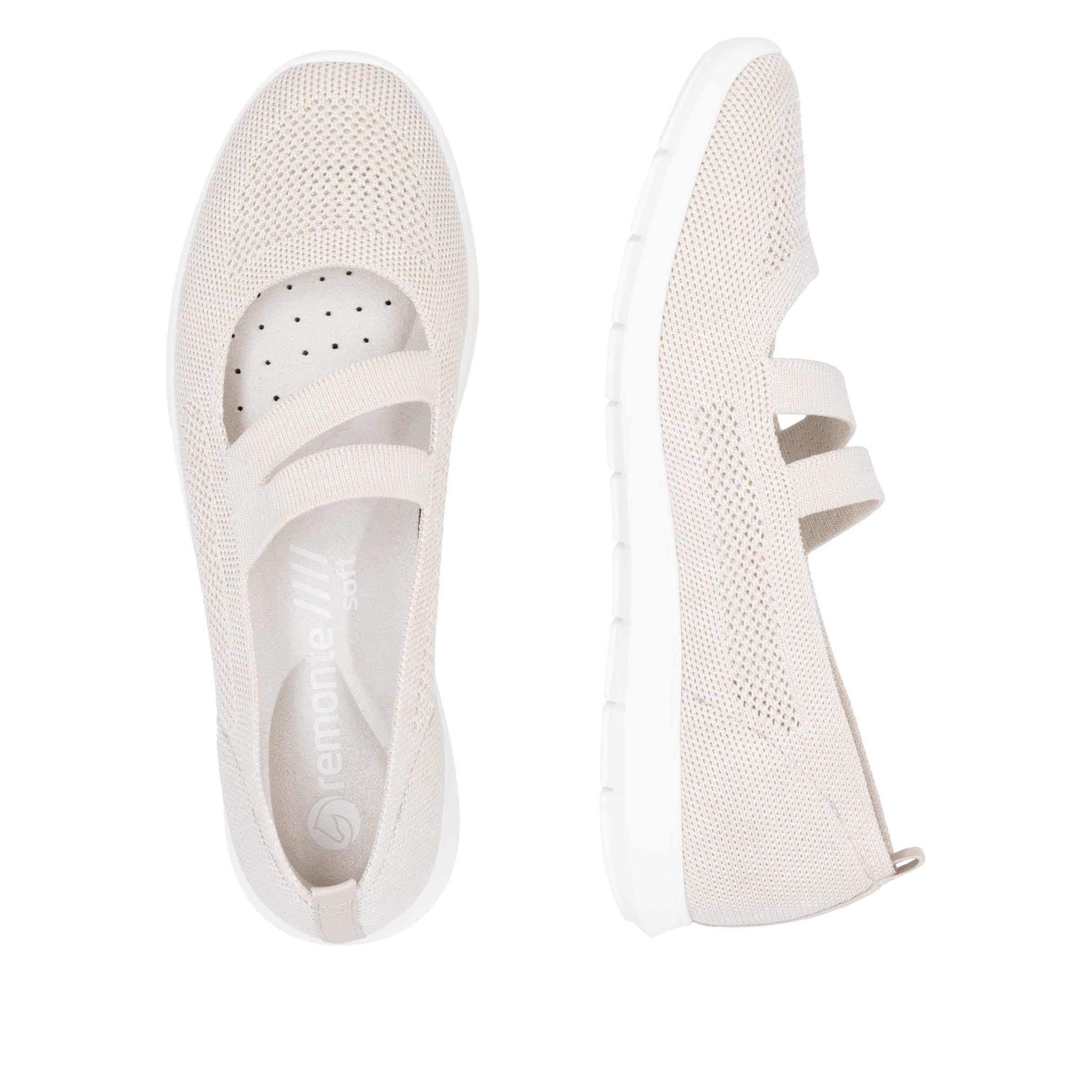 Remonte Ballerines à lanières  , Halbschuh, Freizeitschuh, Komfortschuh mit herausnehmbarer Einlage
