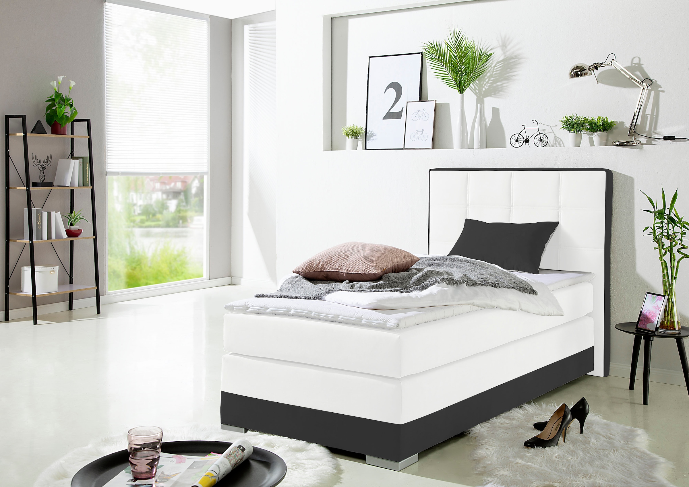 Home affaire Boxspringbett inklusive Topper und Wendekissen