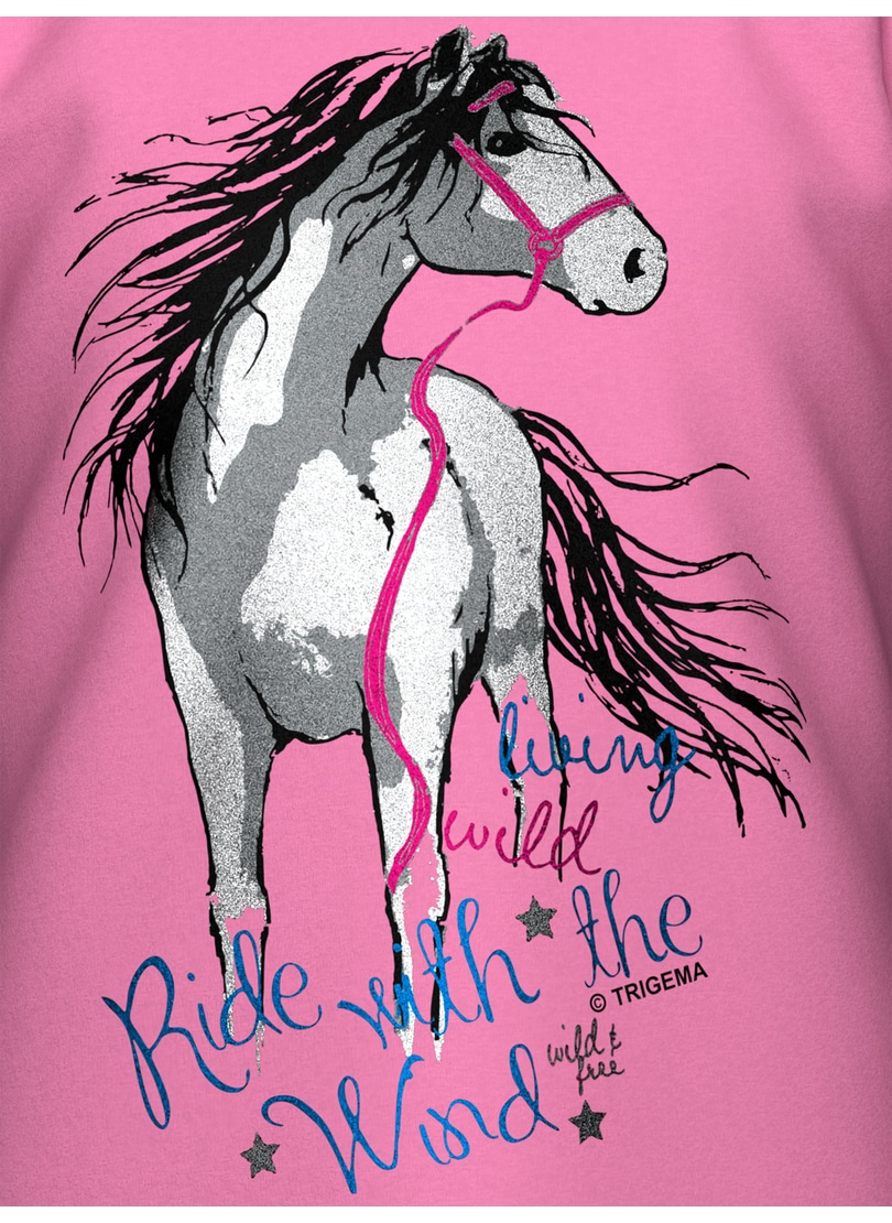 Trigema T-shirt »TRIGEMA T-Shirt mit Pferd« 1 cuis