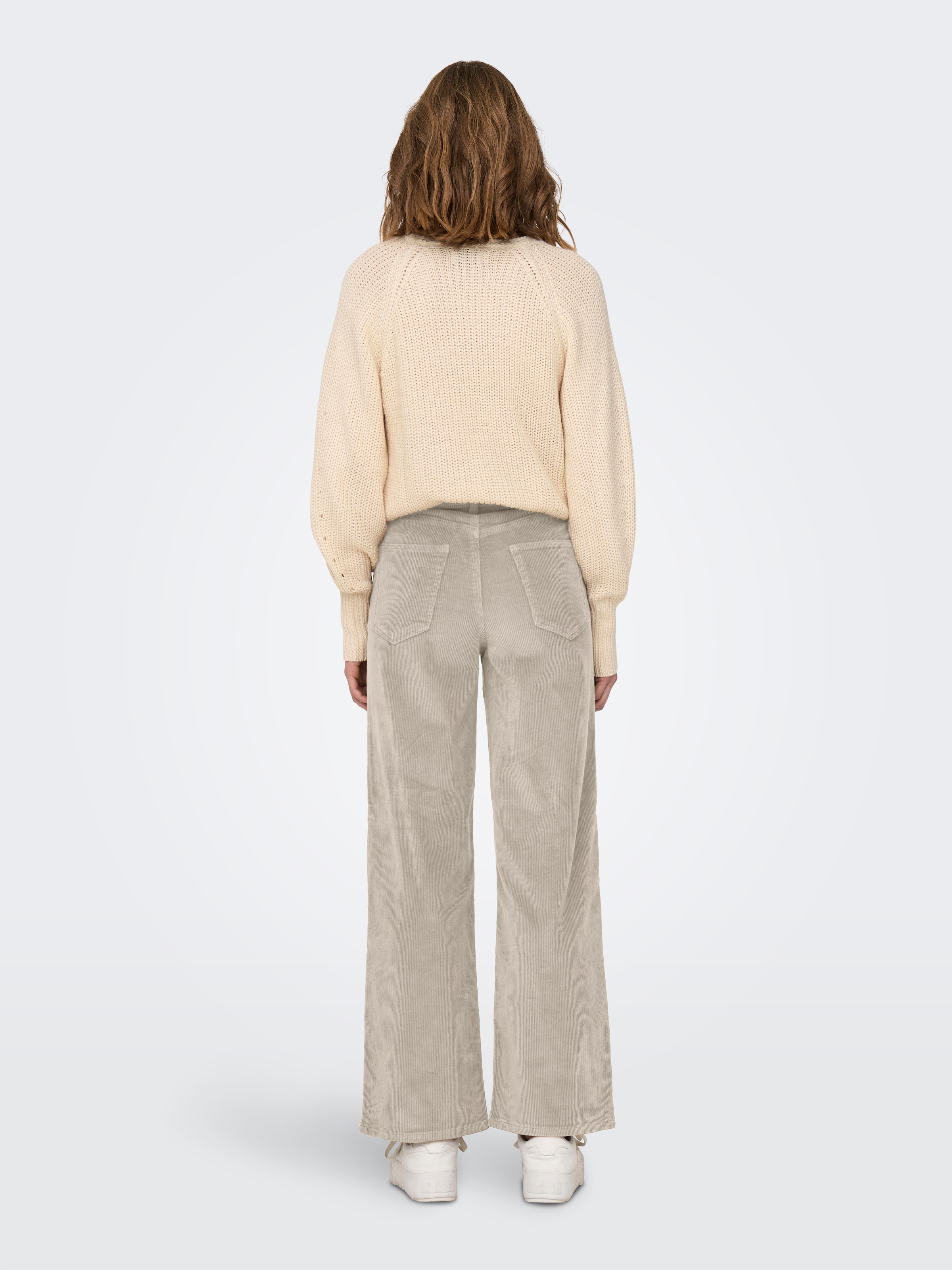 ONLY Pantalon en velours côtelé »ONLHOPE GLOBAL HW WIDE CORD PNT NOOS«  mélange de coton