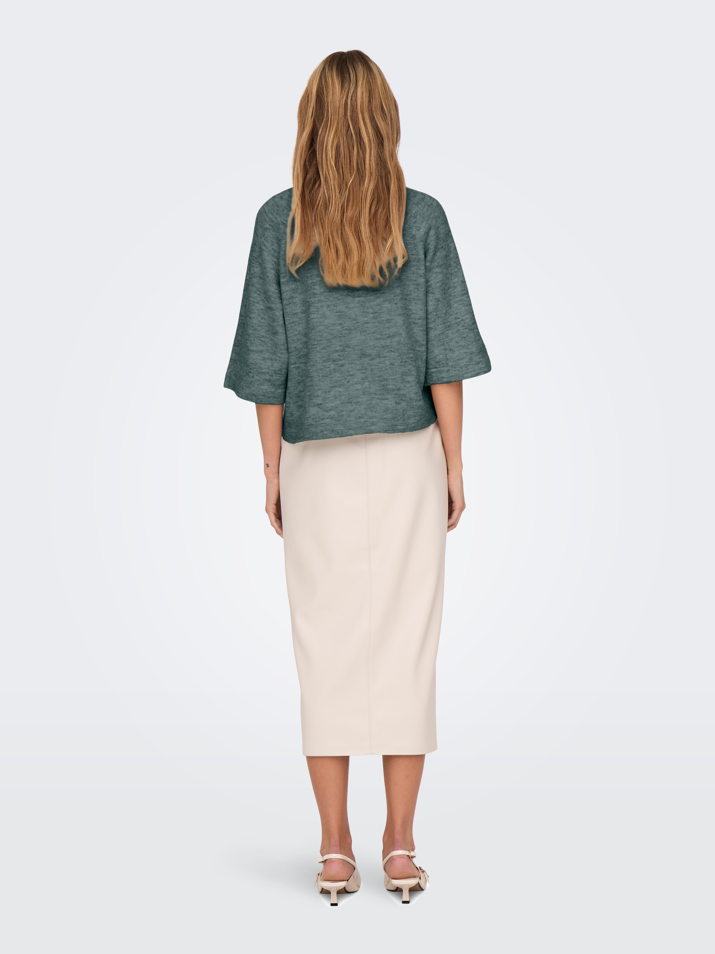 ONLY Strickpullover »ONLSIMONI 3/4 PULLOVER KNT NOOS« Materialmix, regular fit