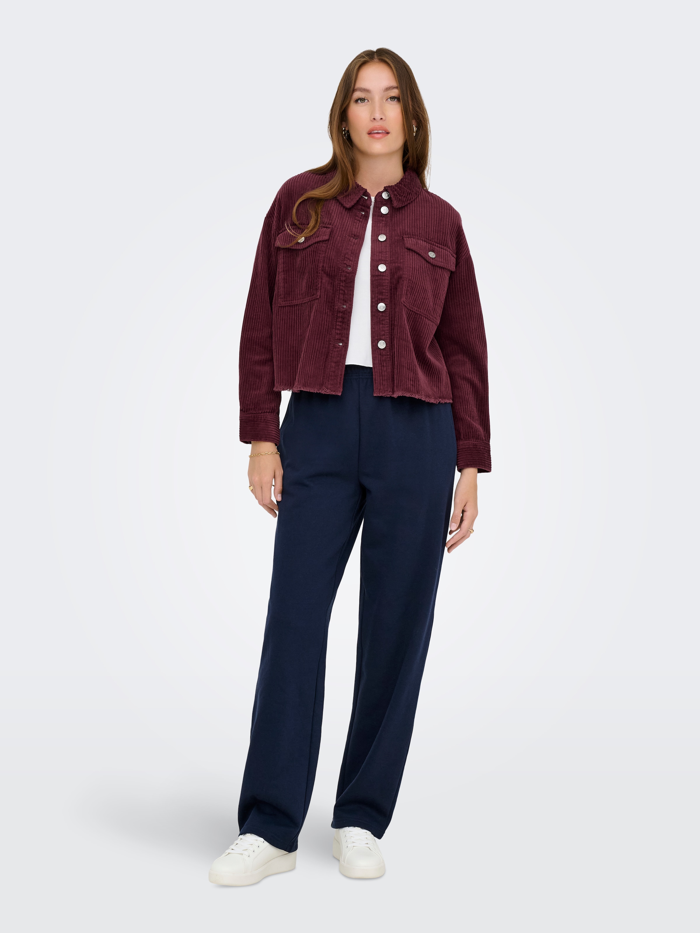 ONLY Veste en velours côtelé »ONLMARINA-ENY L/S CORD JACKET PNT NOOS« Coton