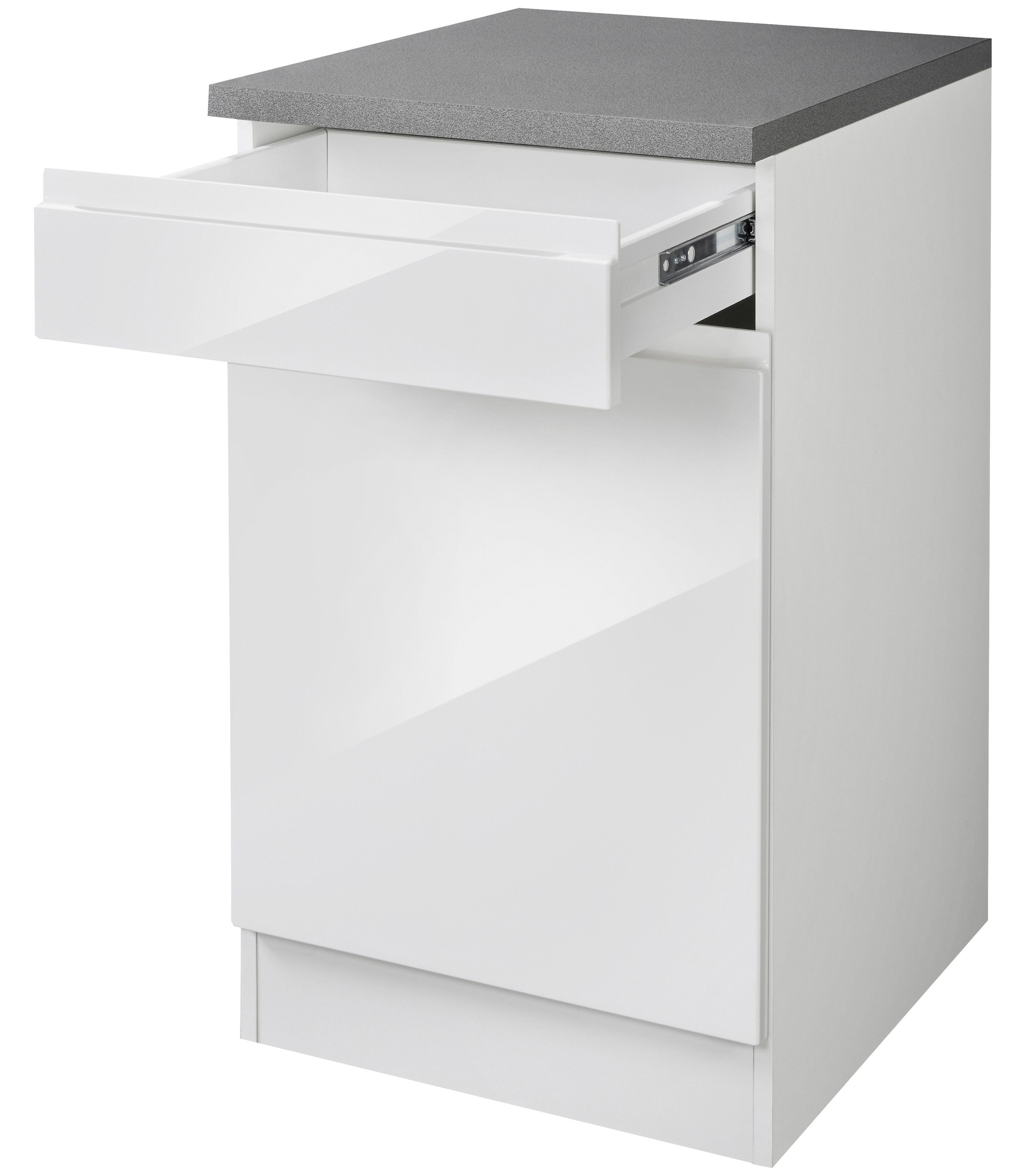 KOCHSTATION Unterschrank »KS-Virginia,neu in verbesserter Ausführung« Stauraum, Softclose, mit CPL-Arbeitsplatte,  Breite 50 cm, 1 Tür, 1 Schubkasten, Soft-Close-Funktion