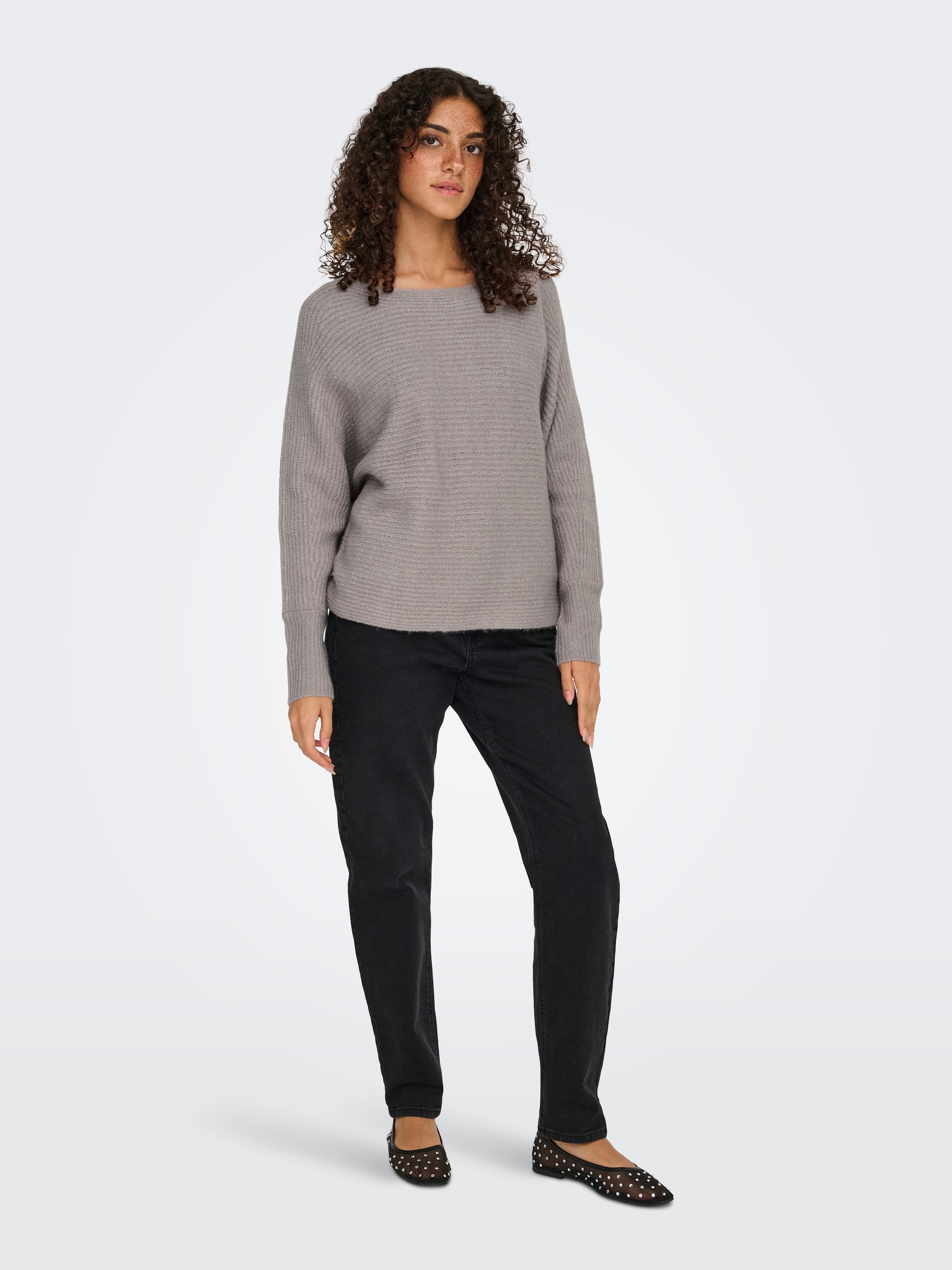 ONLY Pull en tricot »ONLDANIELLA L/S PULLOVER KNT NOOS« mélange de matériaux, coupe régulière
