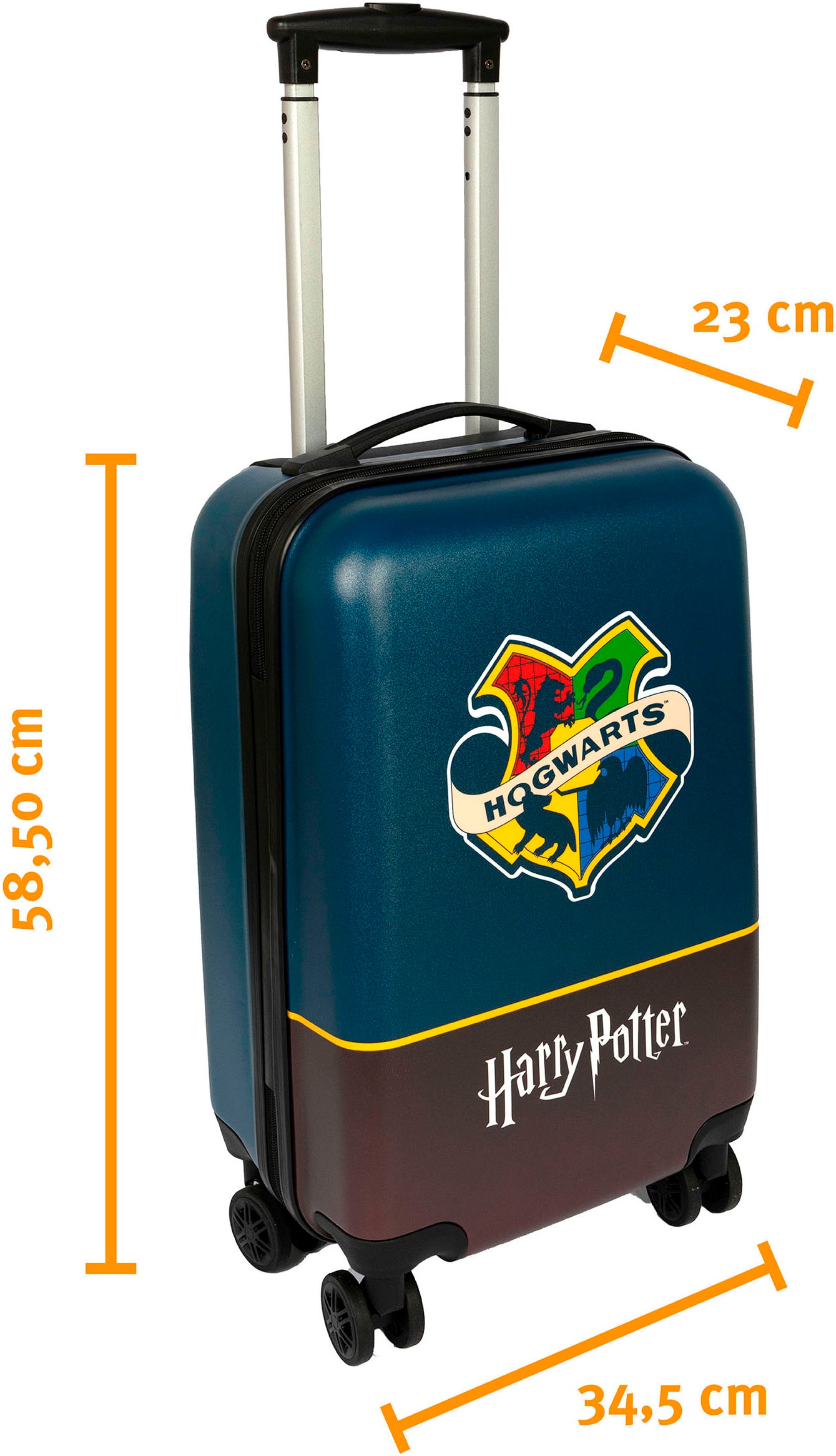 UNDERCOVER Kinderkoffer »Harry Potter, 59 cm« 35 l 4 Rollen mit TSA-Zahlenschloss