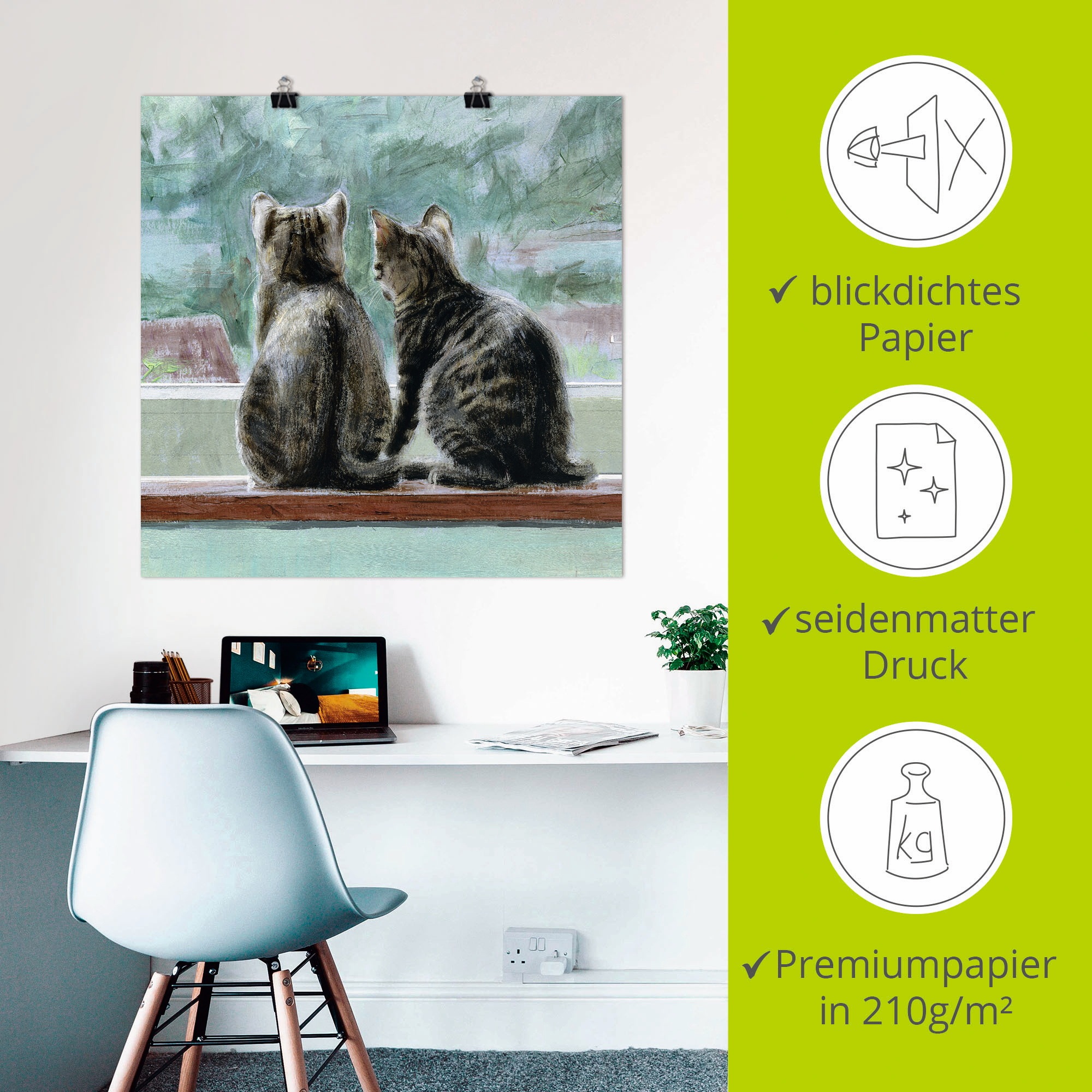 Artland Poster »Schöne Aussicht« 1 cuis tlg. ohne Rahmen