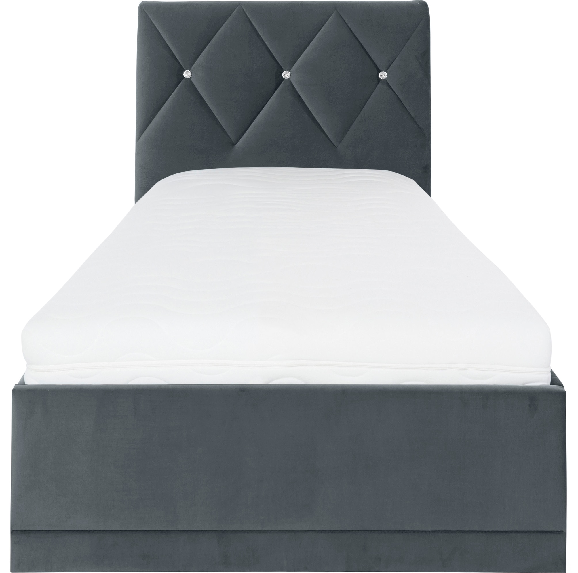 Westfalia Schlafkomfort Lit rembourré »Adamas« auch mit Bettkasten, Knopfheftung mit Strasssteinen