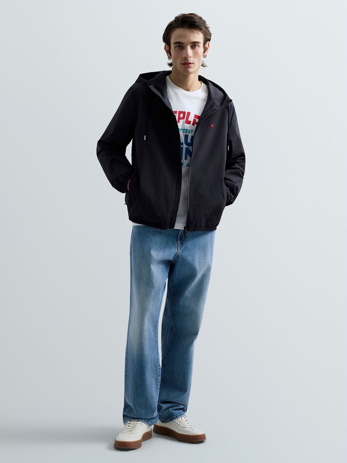 Replay Veste courte avec capuche mit Kapuze