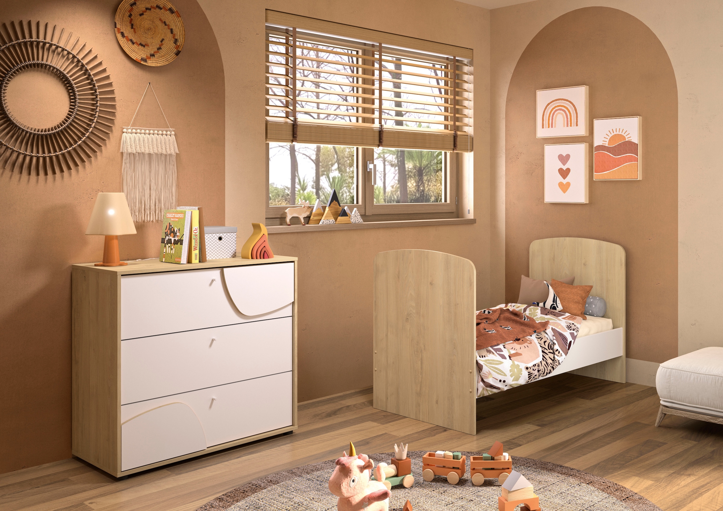 Gami Côtés transformables »Basile Umbauseiten« zur Umwandlung des Babybetts in ein Little Bed