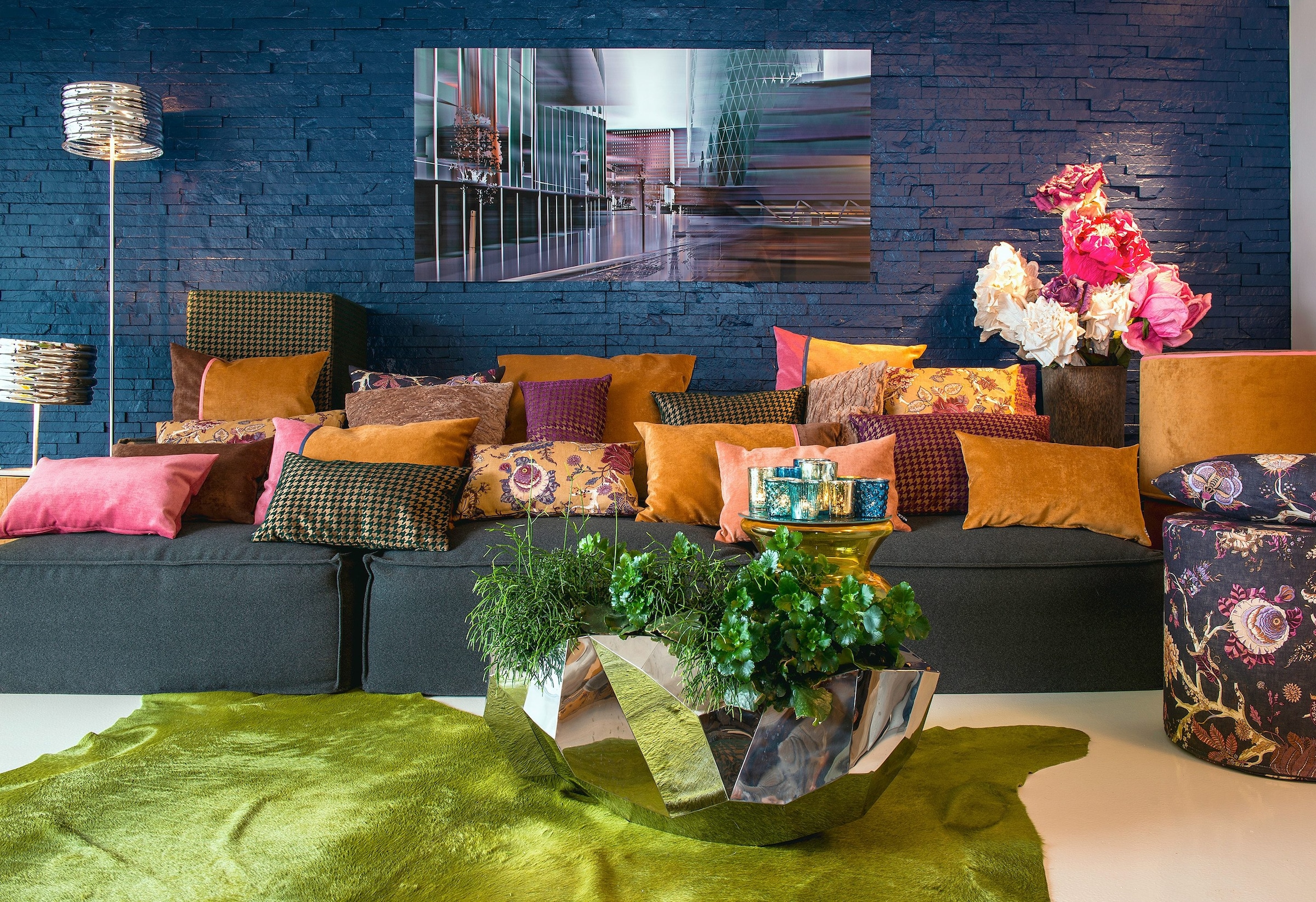 H.O.C.K. Coussin décoratif »Versatil Uni« Kissenhülle mit Füllung, 1 Stück