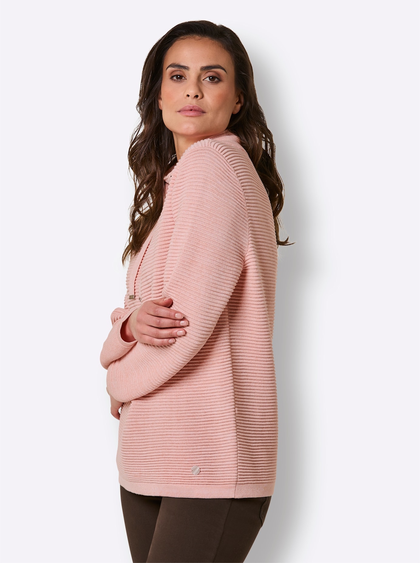 CREATION L PREMIUM Pull à col montant »Lyocell-Baumwoll-Pullover«