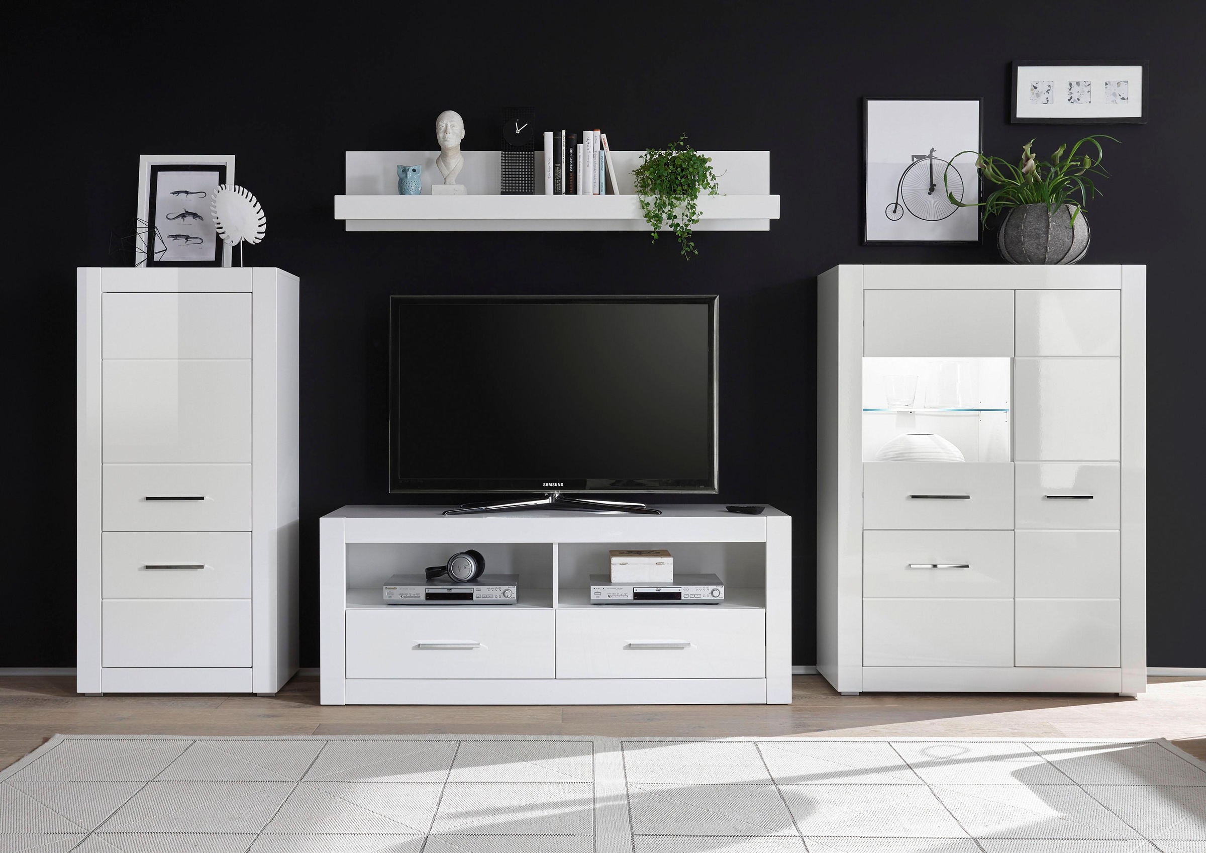 Home affaire Meuble mural »BIANCO« Set, 4 cuis tlg.