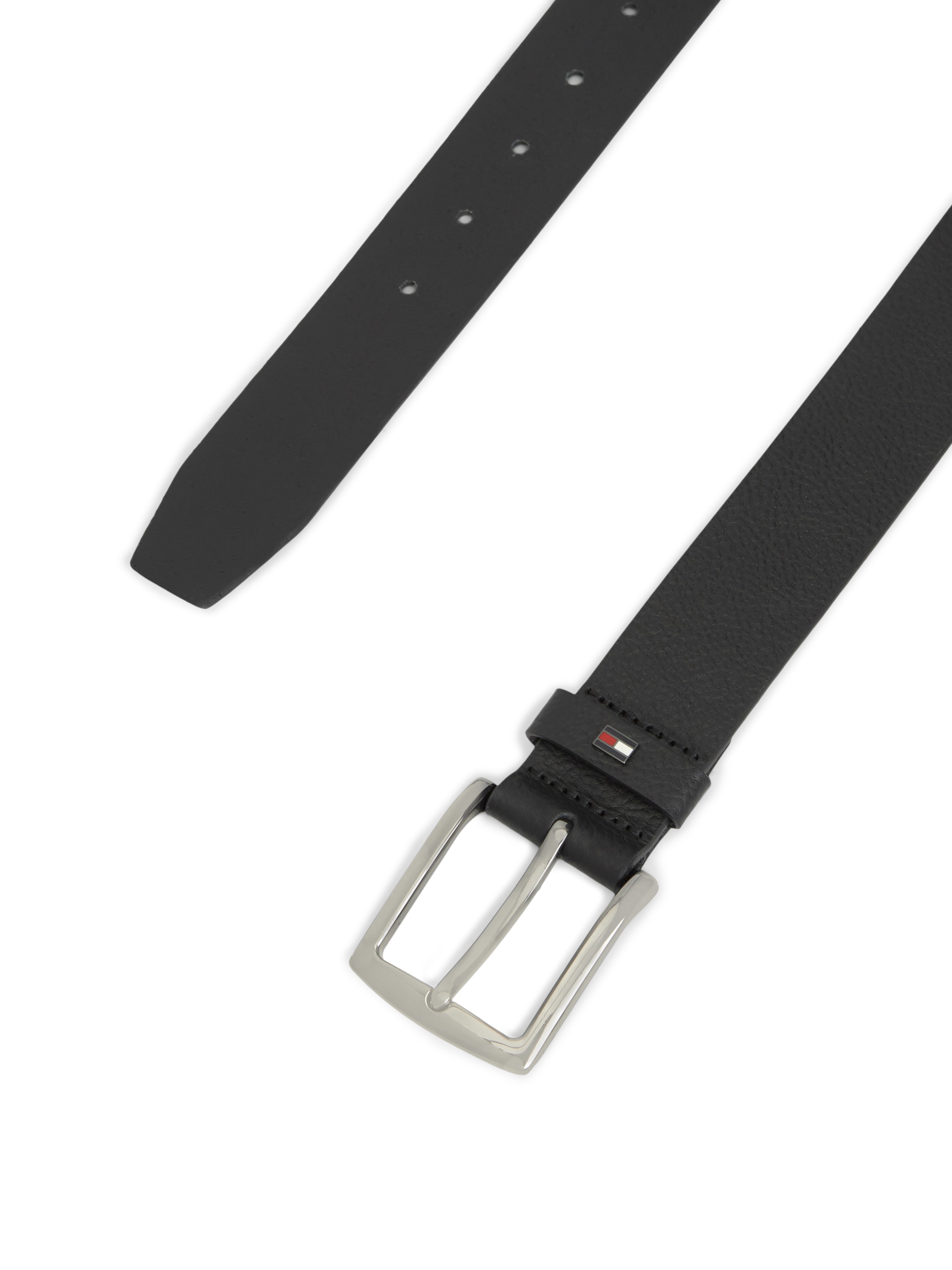 Tommy Hilfiger Ceinture en cuir »DENTON PEBBLE 4.0 cm breit« aus Narbenleder