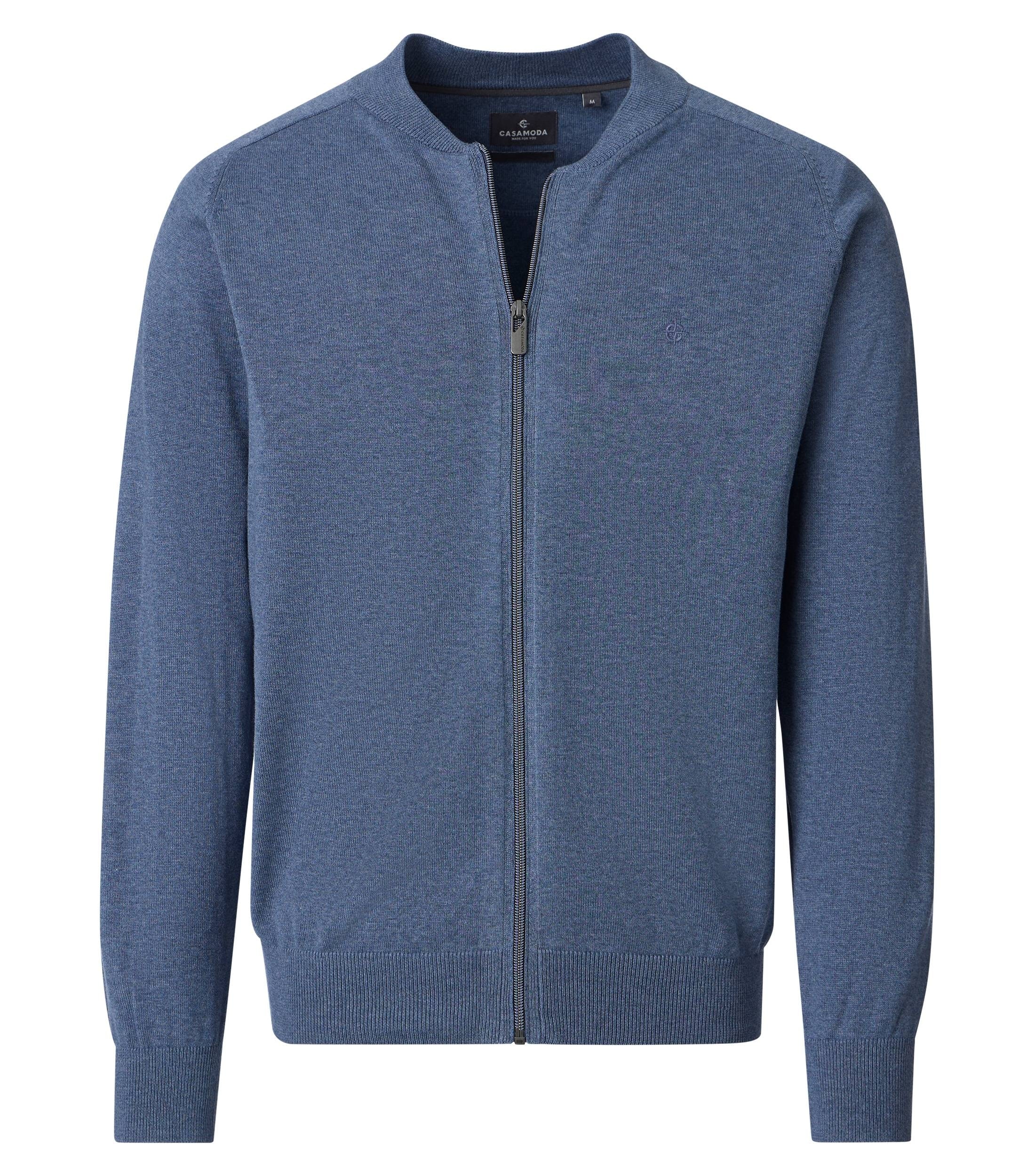 CASAMODA Strickjacke »Strickjacke« mit Reissverschluss und Blouson-Kragen