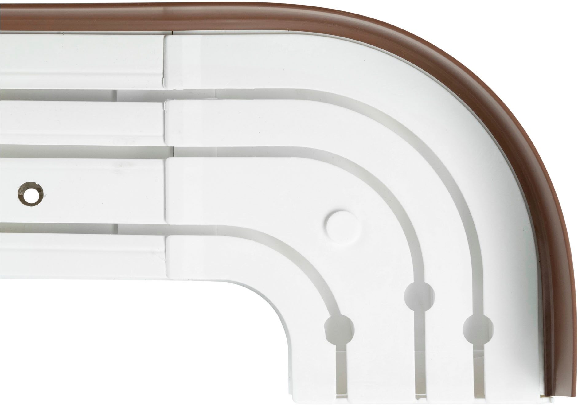 SN DECO GROUP Vorhangschiene »SH3« 3 läufig-läufig Fixmass Set 3-läufig,inkl. Rundbögen, Blende 5 cm, vorgebohrt, Innenlauf