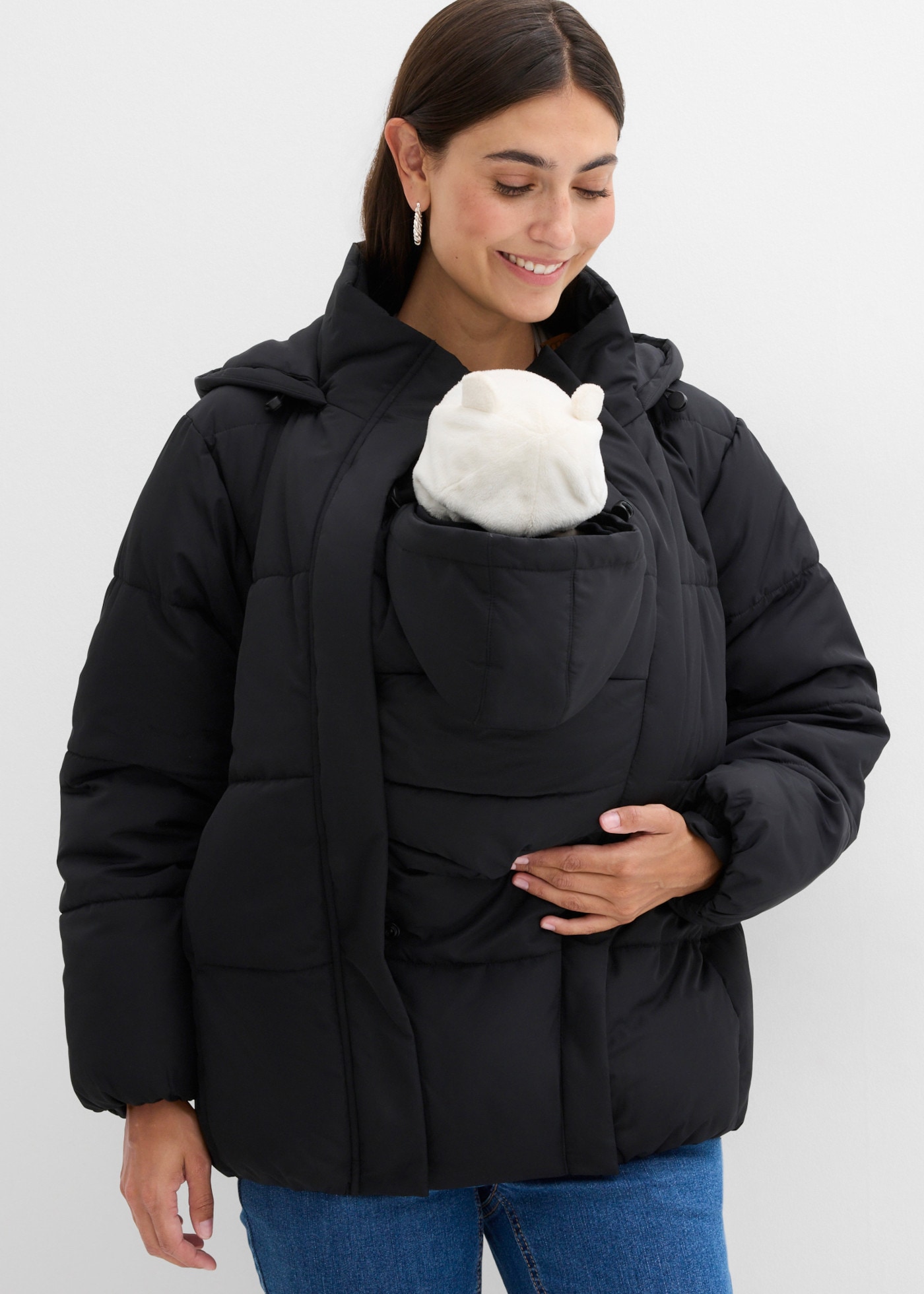 bonprix Veste de maternité matelassé, déperlant, coupe ample