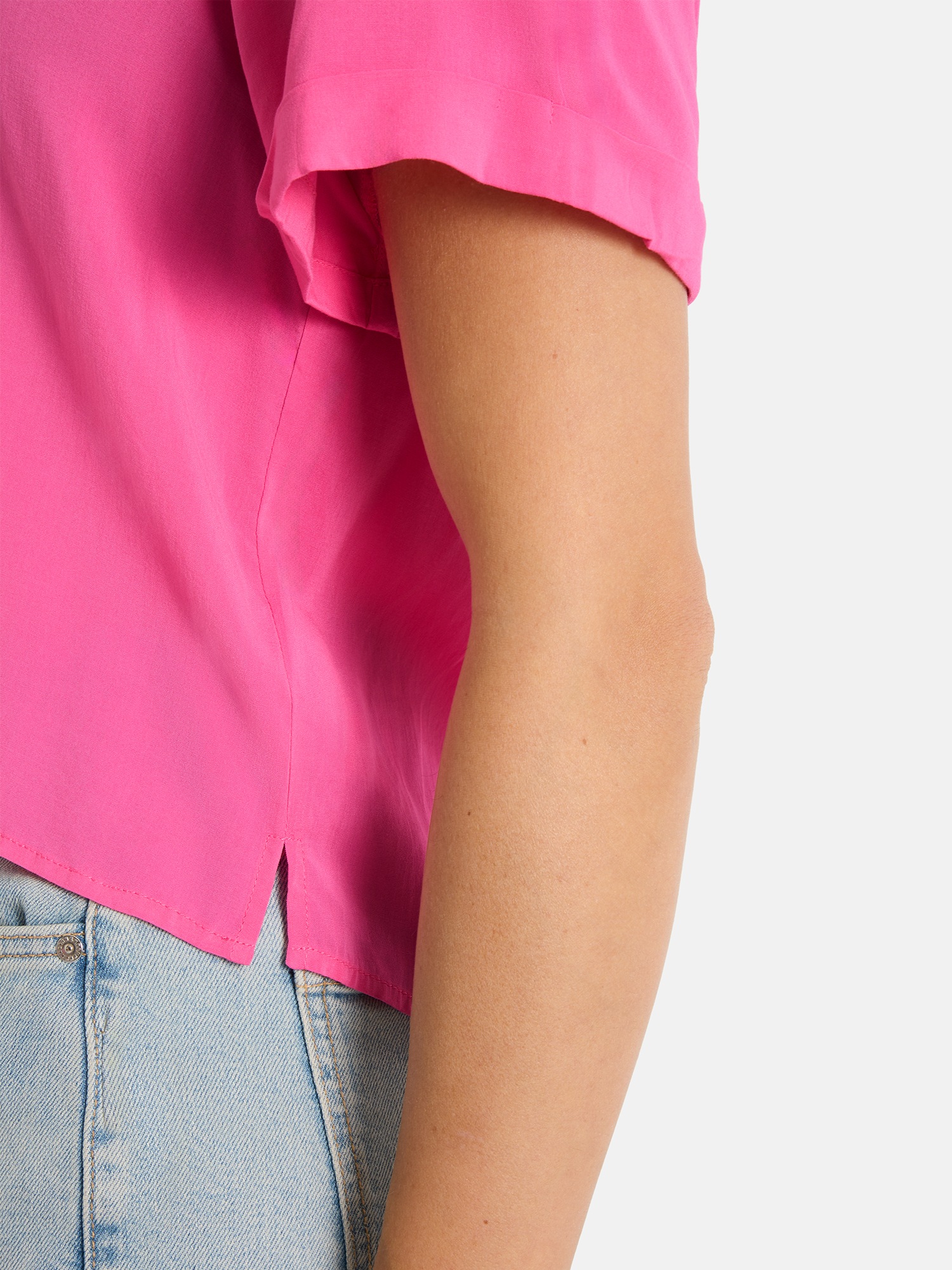 Lieblingsstück Blouse chemise »RulaEP« mit Umschlagsaum an den Ärmeln, lockerer Fit