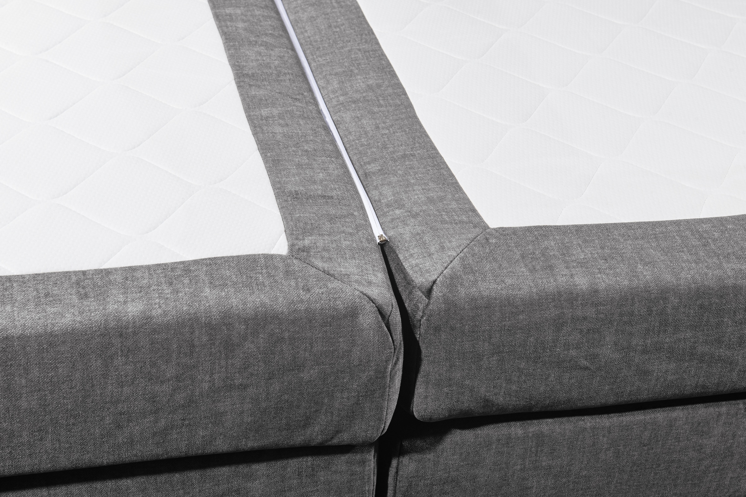 ED EXCITING DESIGN Lit boxspring »Fanes mit Komforteinstiegshöhe von 73cm« erhältlich in 180x200cm, inkl. Bettkasten und 7cm Visco-Topper