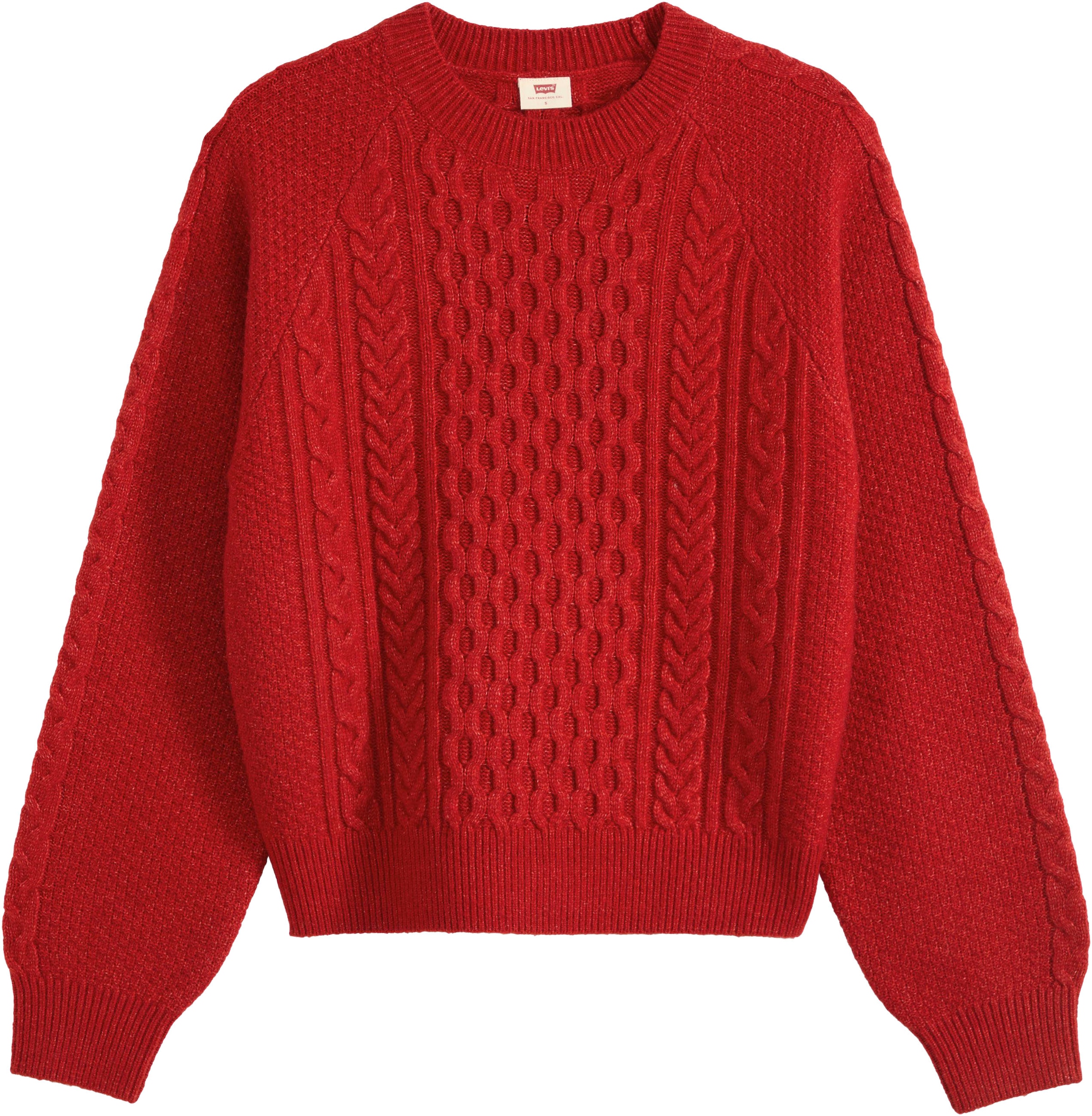 Levi's® Pull à col rond »JOLIE CABLE CREWNECK SWEATER« mit Zopfmuster, weicher Materialmix