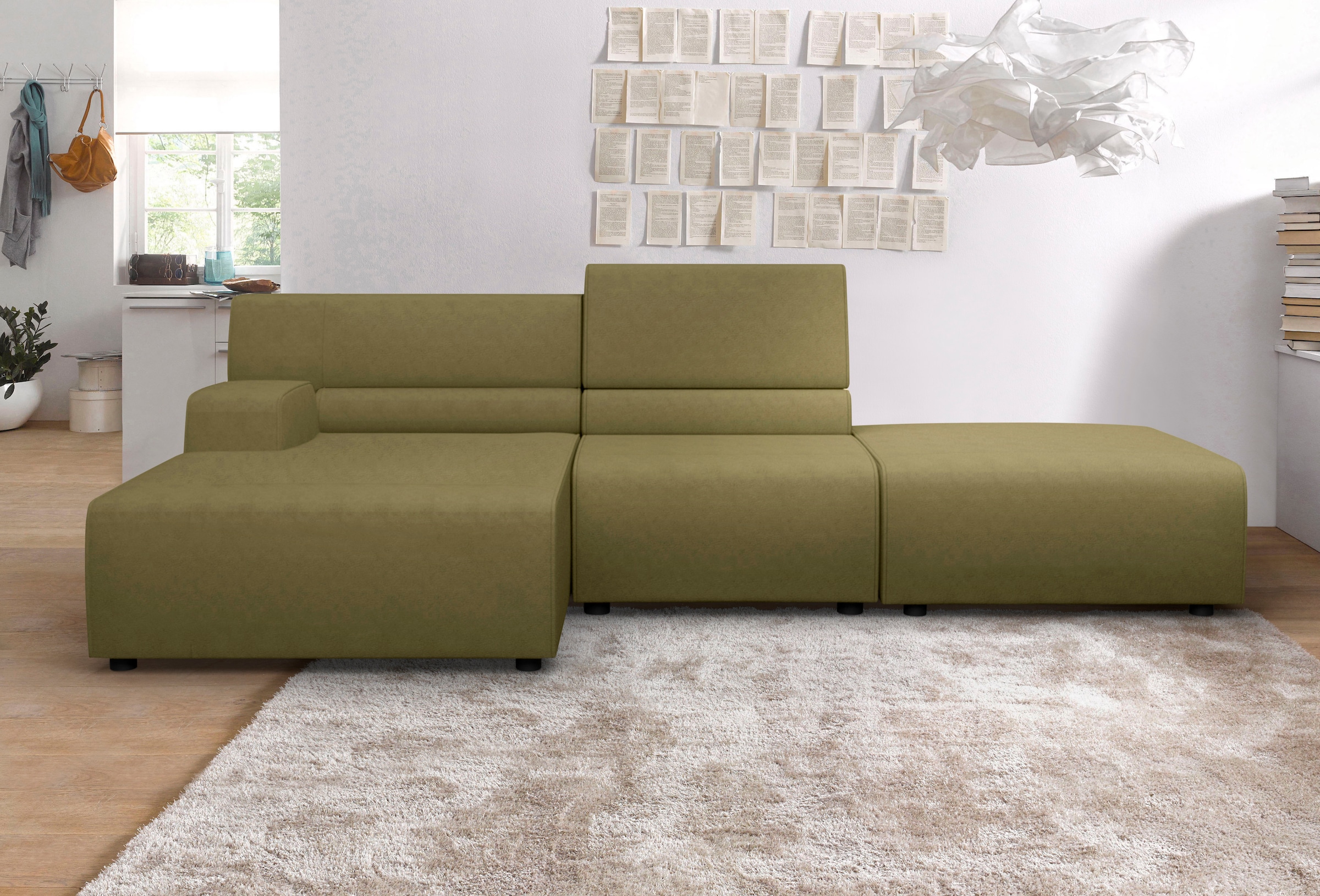 Egoitaliano Ecksofa »Babouche, Designsofa mit aussergewöhnlichem Sitzkomfort zum Wohlfühlen«