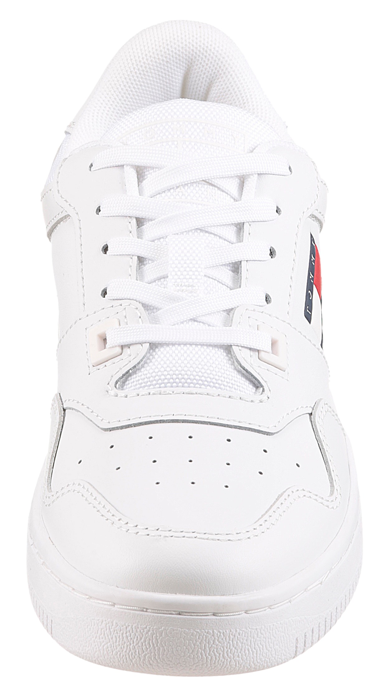 Tommy Jeans Plateausneaker »TJW RETRO BASKET«  , Freizeitschuh, Halbschuh, Schnürer mit seitlicher Logoflagge