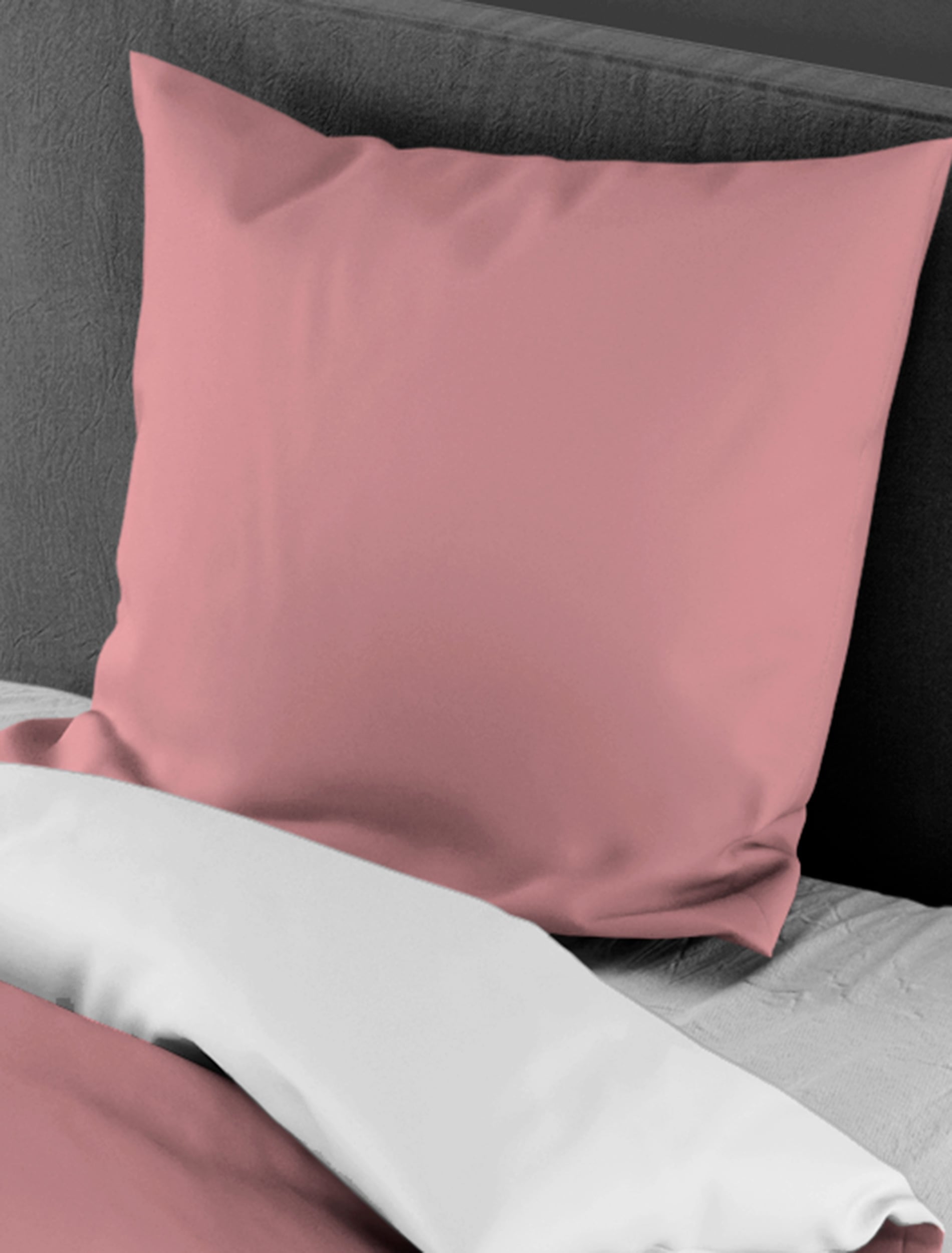 BIERBAUM Linge de lit réversible »Modern Uni in Gr. 135x200 oder 155x220 cm« 2 cuis design uni moderne : look simple et élégant pour chaque chambre