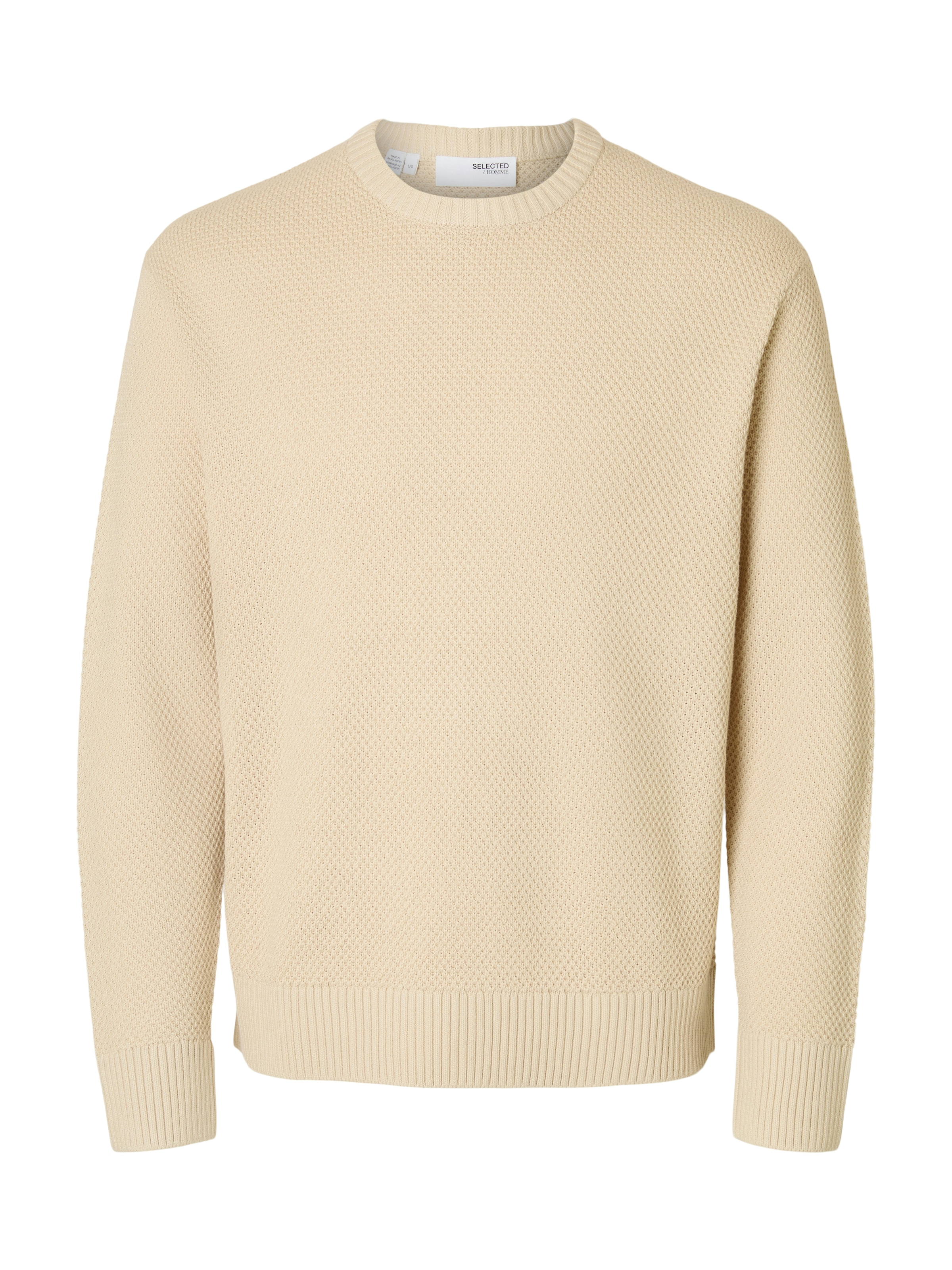 SELECTED HOMME Rundhalspullover »SLHHENNY LS KNIT RELAXED CREW NECK D«