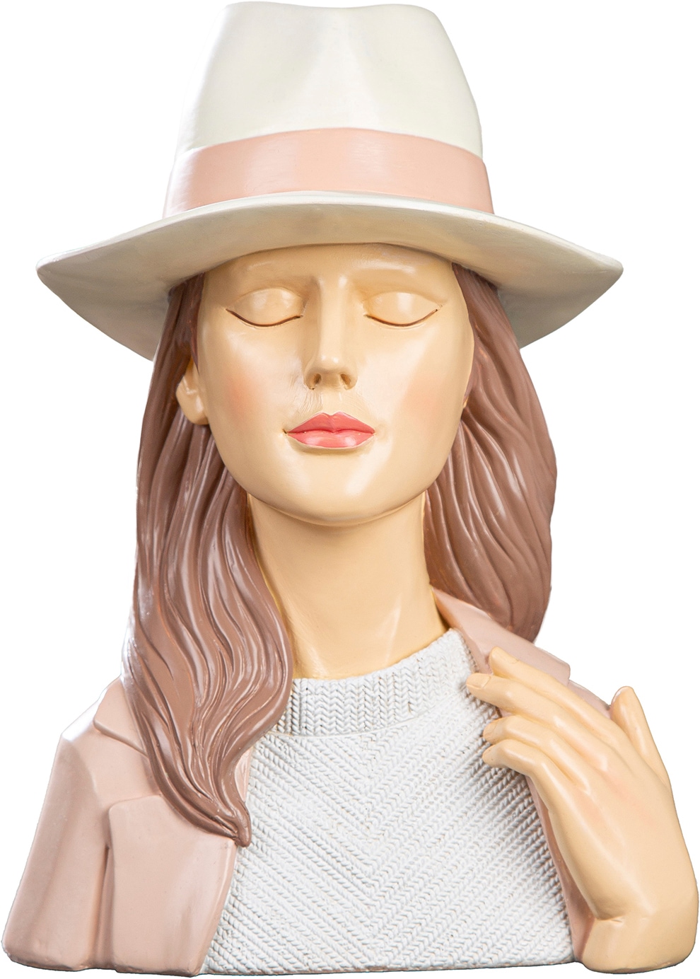 GILDE Skulptur »Figur Frau Lady Adeline weiss« elegante Dame Abendkleid Modefigur Dekoskulptur Wohnaccessoire