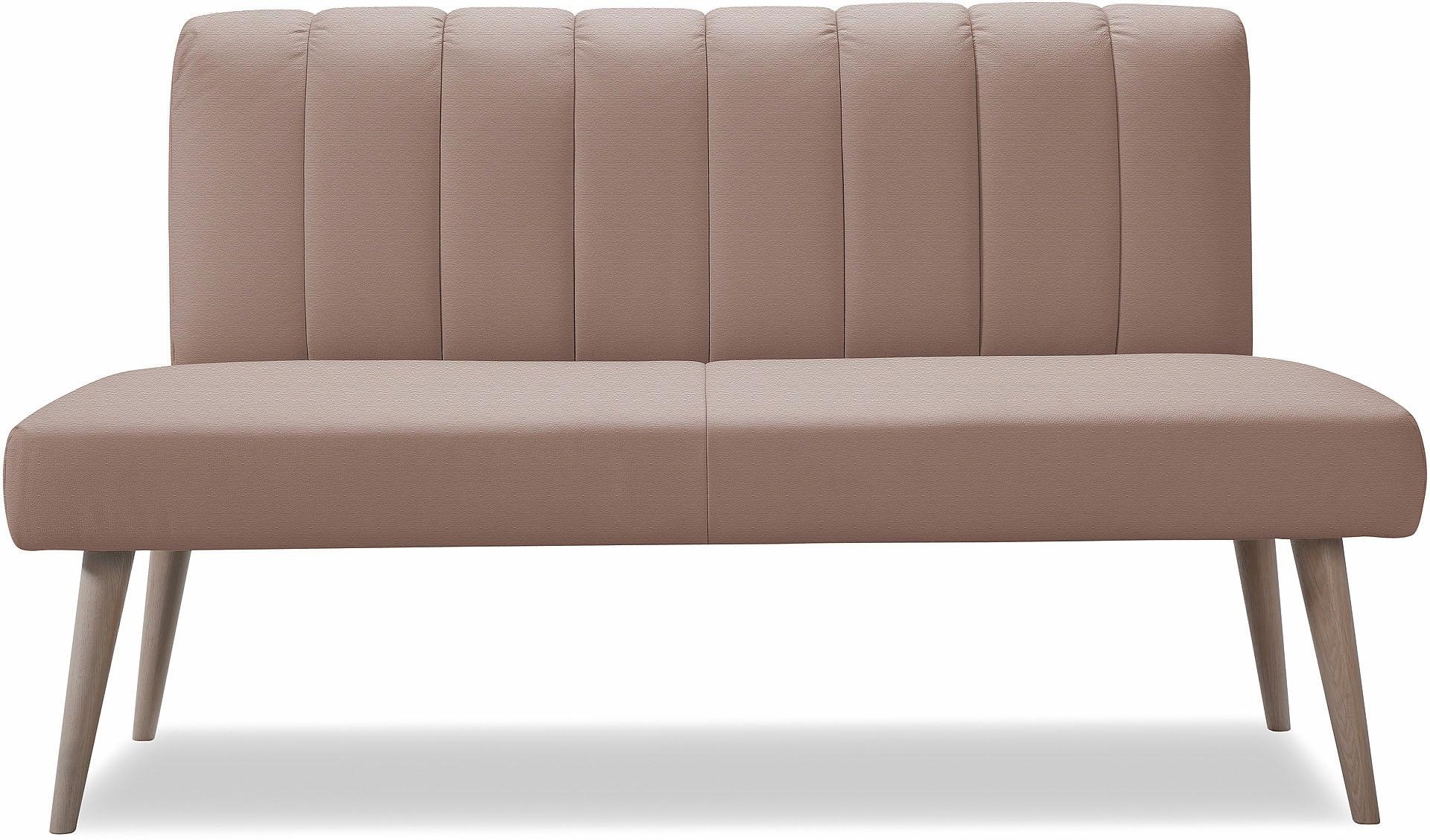exxpo - sofa fashion Banc »Costa, moderne Rückensteppung, bequem und elegant, hoher Holzfuss« hochwertige Detailverarbeitung, Frei im Raum stellbar