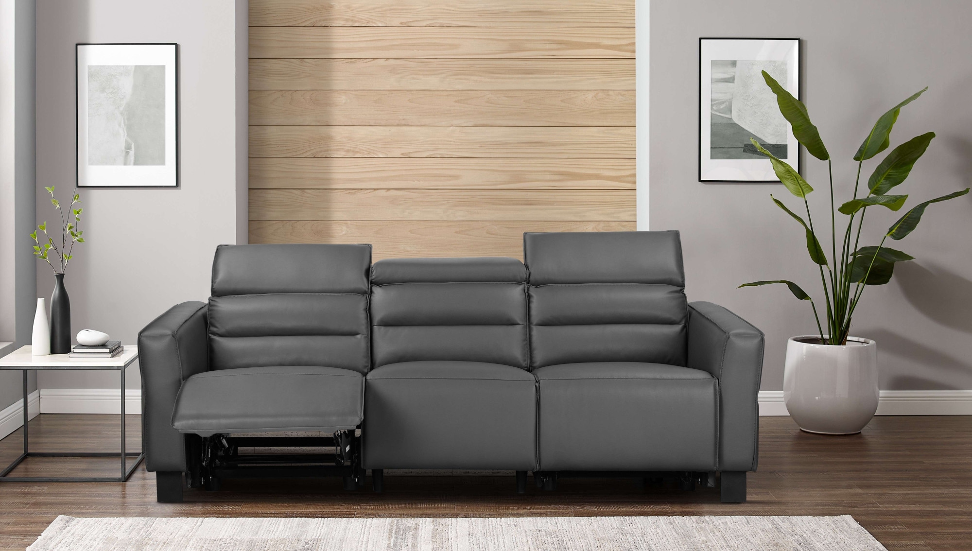 avec USB-A/C, réglage de la tête de lit, cuir véritable, similicuir, tissu tissé