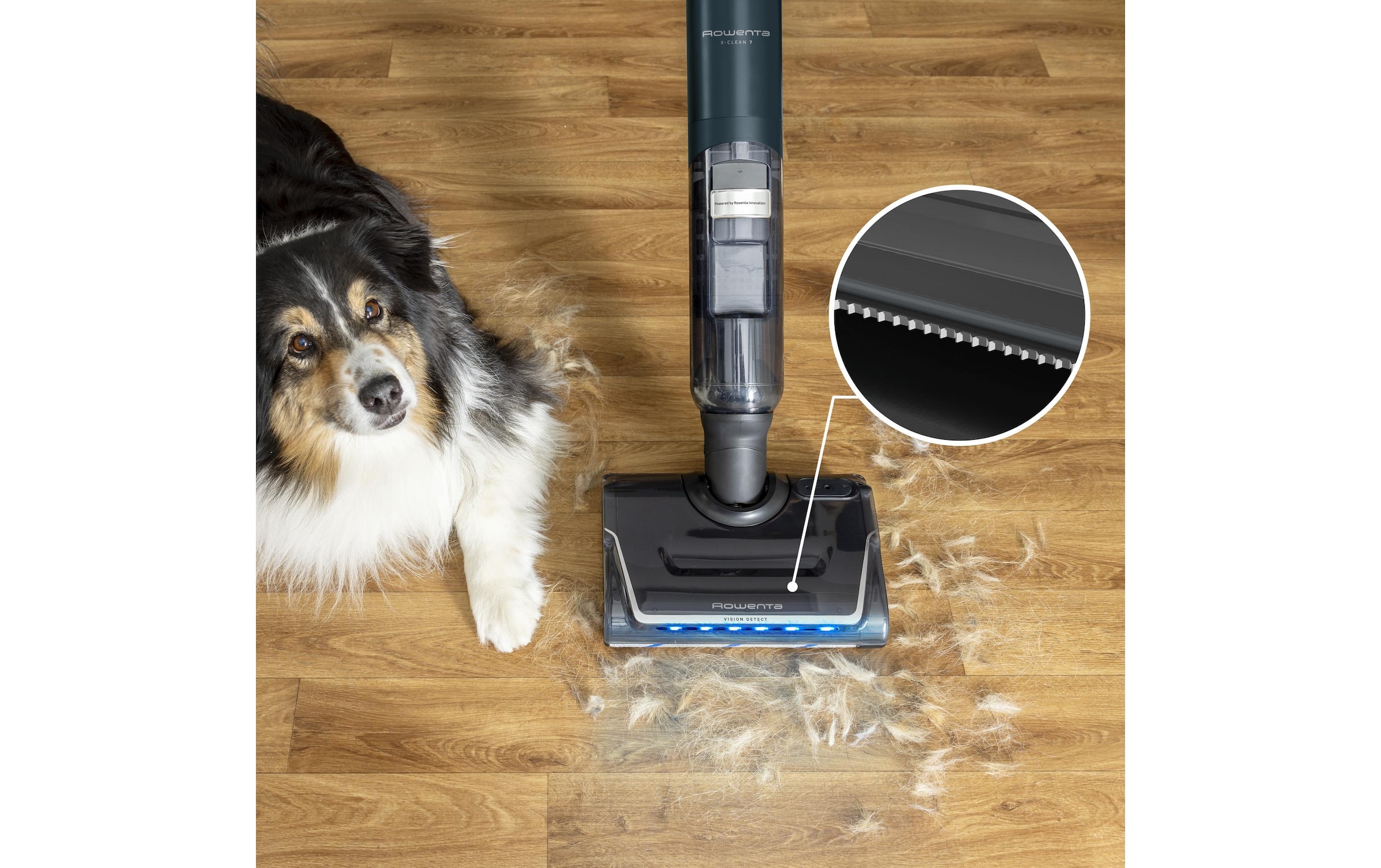 Rowenta Nass-Trocken-Sauger »X-Clean 7, Saugen und Wischen, LED-Display, 180° abflachbares Design« selbstreinigend, selbstfahrendes Walzensystem, für Hartböden, GZ5735