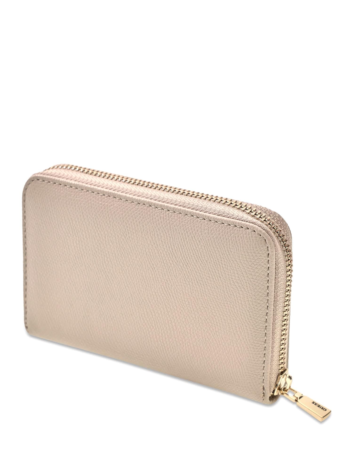 Guess Porte-monnaie »AMORETTE SLG MED ZIP AROUND« Damen Portemonnaie, Geldbeutel mit umlaufendem Reissverschluss