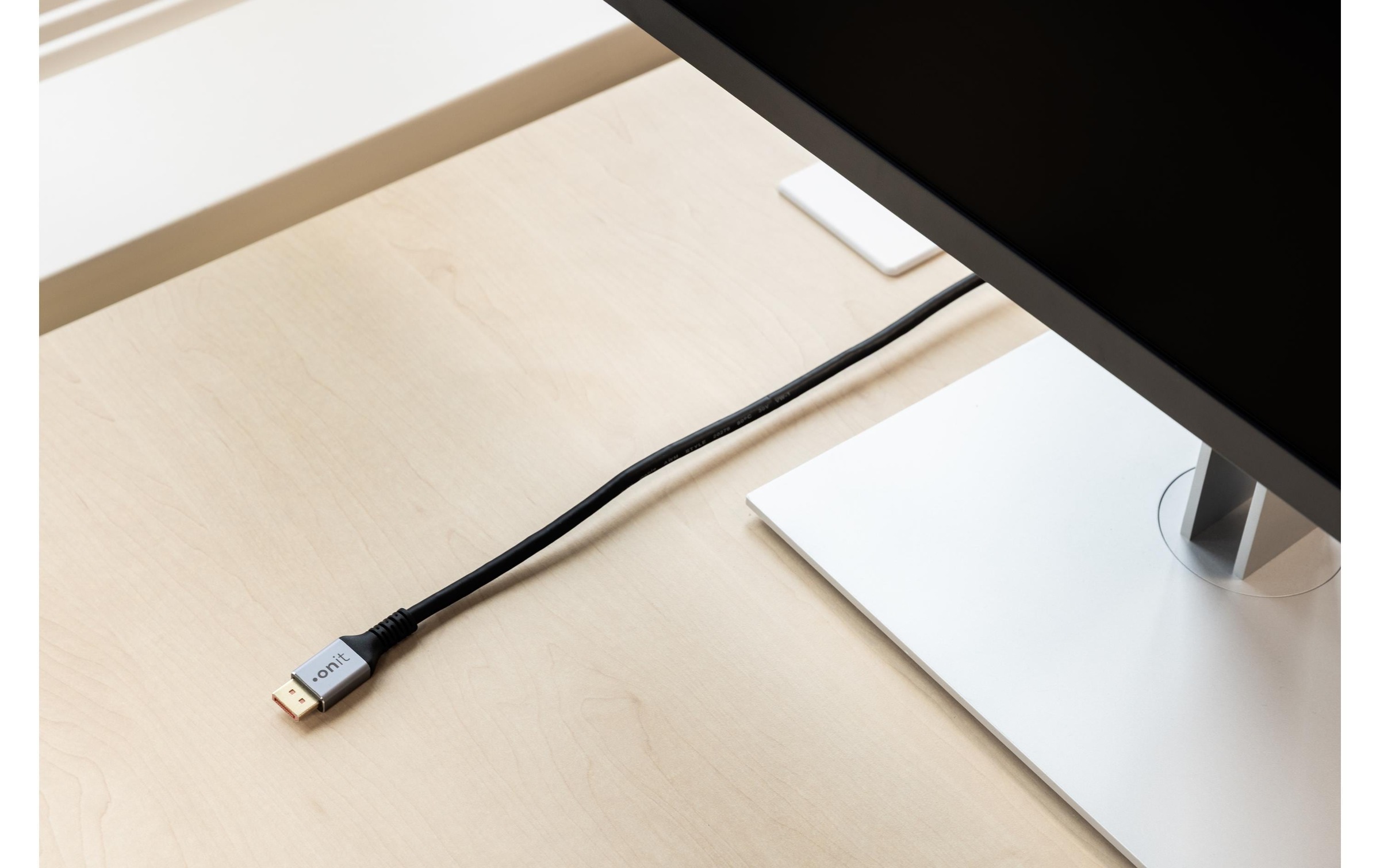 onit Video-Kabel »16K@60 Hz DisplayPort - 2 m« 200 cm Bidirektionales Videokabel nach DP-2.1-Spezifikation
