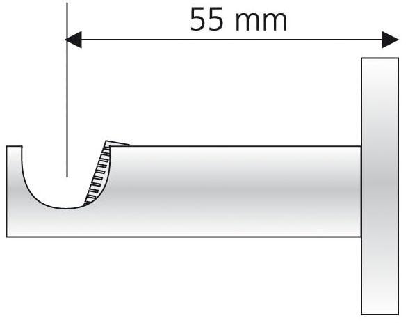 Liedeco Gardinenstangenhalter für Gardinenstangen Ø 16 mm