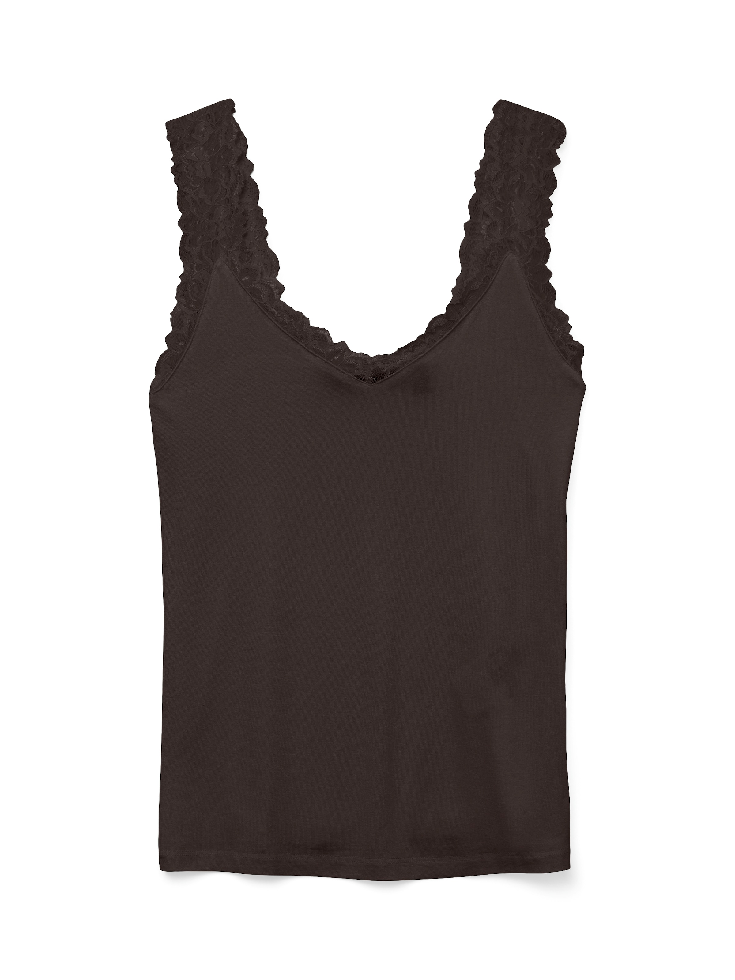 Vero Moda Top à bretelles »VMROSA SL TOP JRS NOOS« Mélange viscose, détail en dentelle