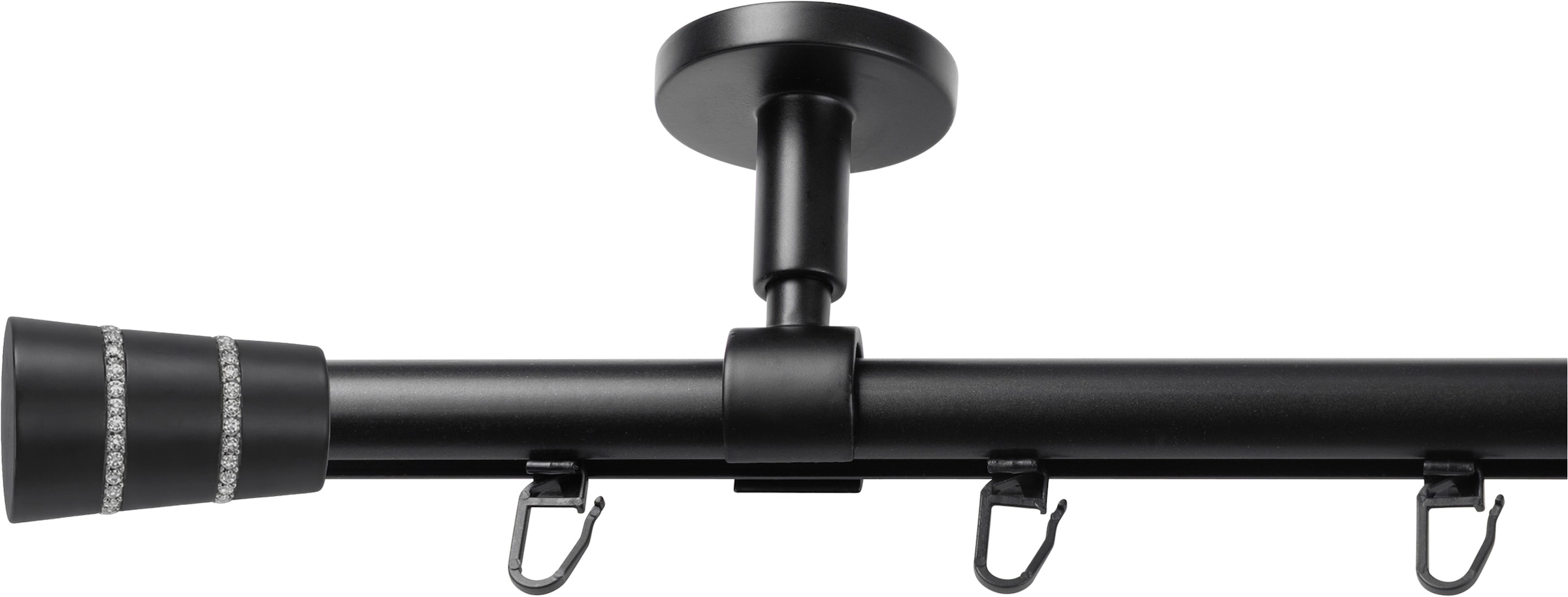 SN DECO GROUP Gardinenstange »Gardinenstange Innenlauf Rennes Ø 19 mm, 1-läufig, Fixmass, verschraubt« Ø 19 mm Fixmass;kürzbar