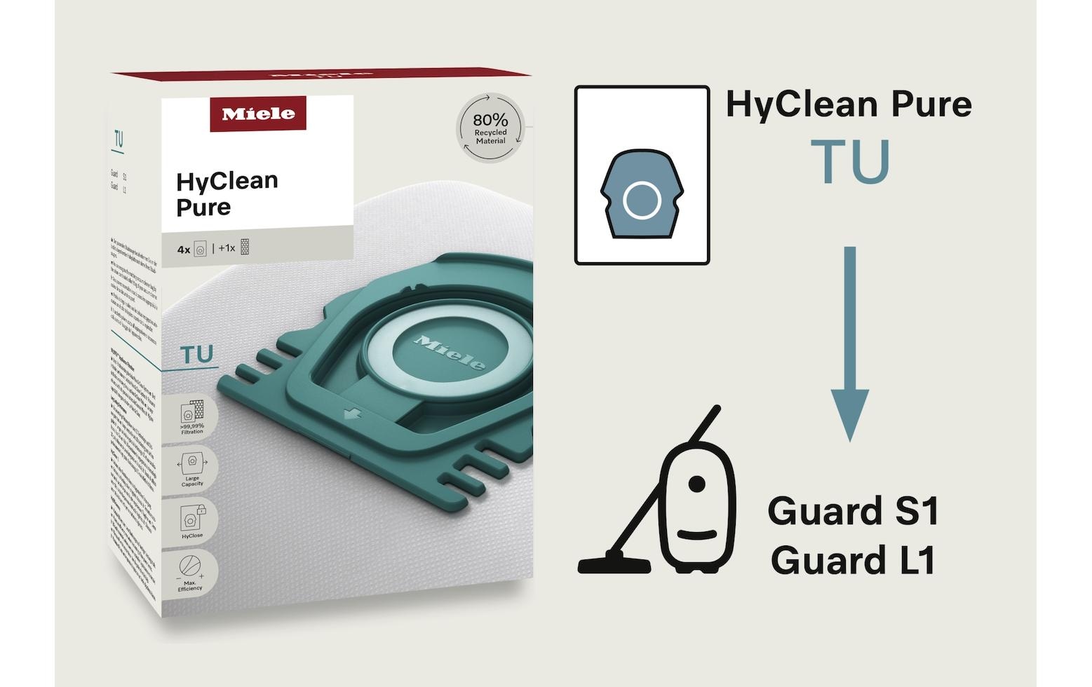 Miele Sac d'aspirateur »HyClean Pure TU 4 Stück«