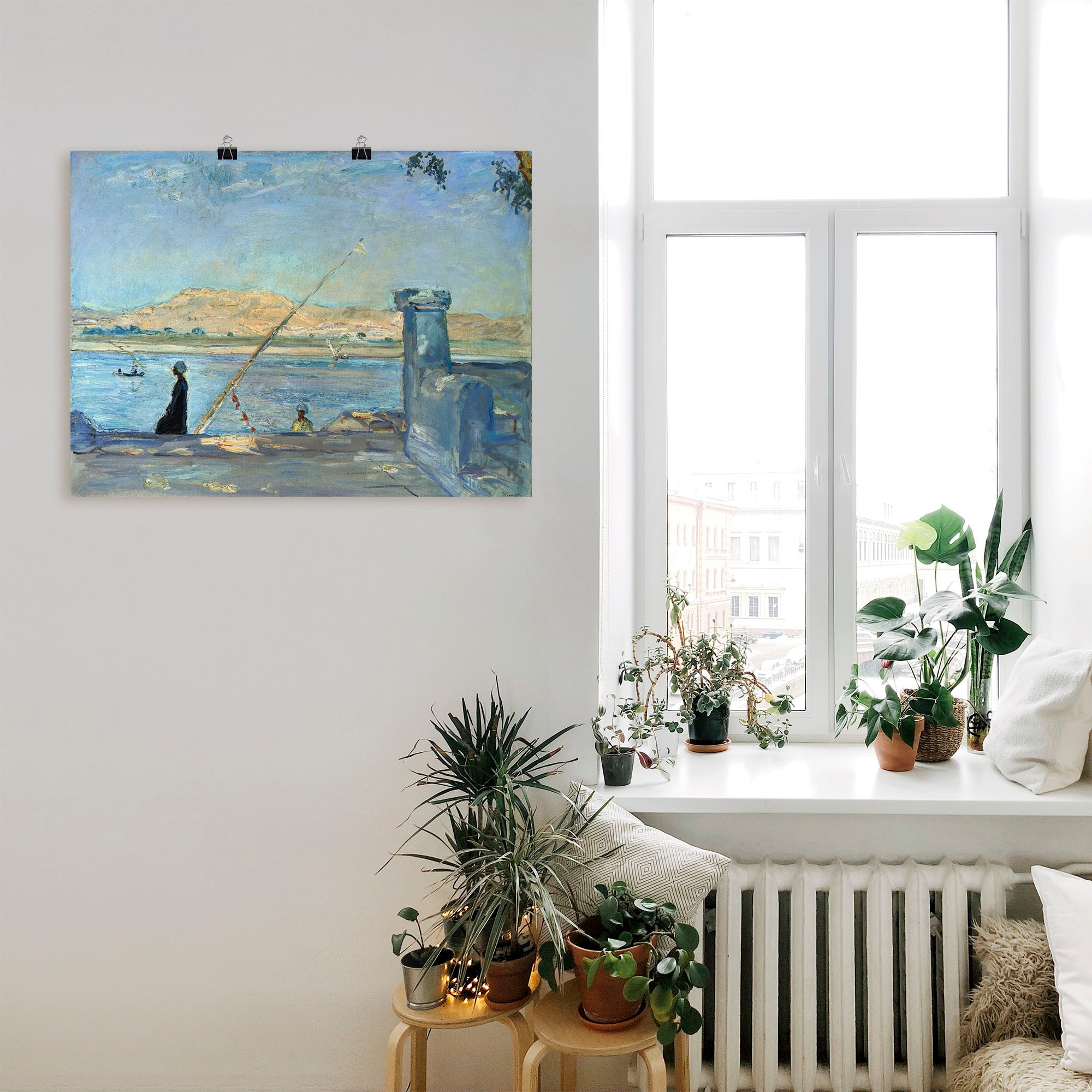 Artland Kunstdruck »Morgen bei Luxor. 1914« Gewässer 1 Stk. tlg. als Leinwandbild, Wandaufkleber oder Poster in versch. Grössen