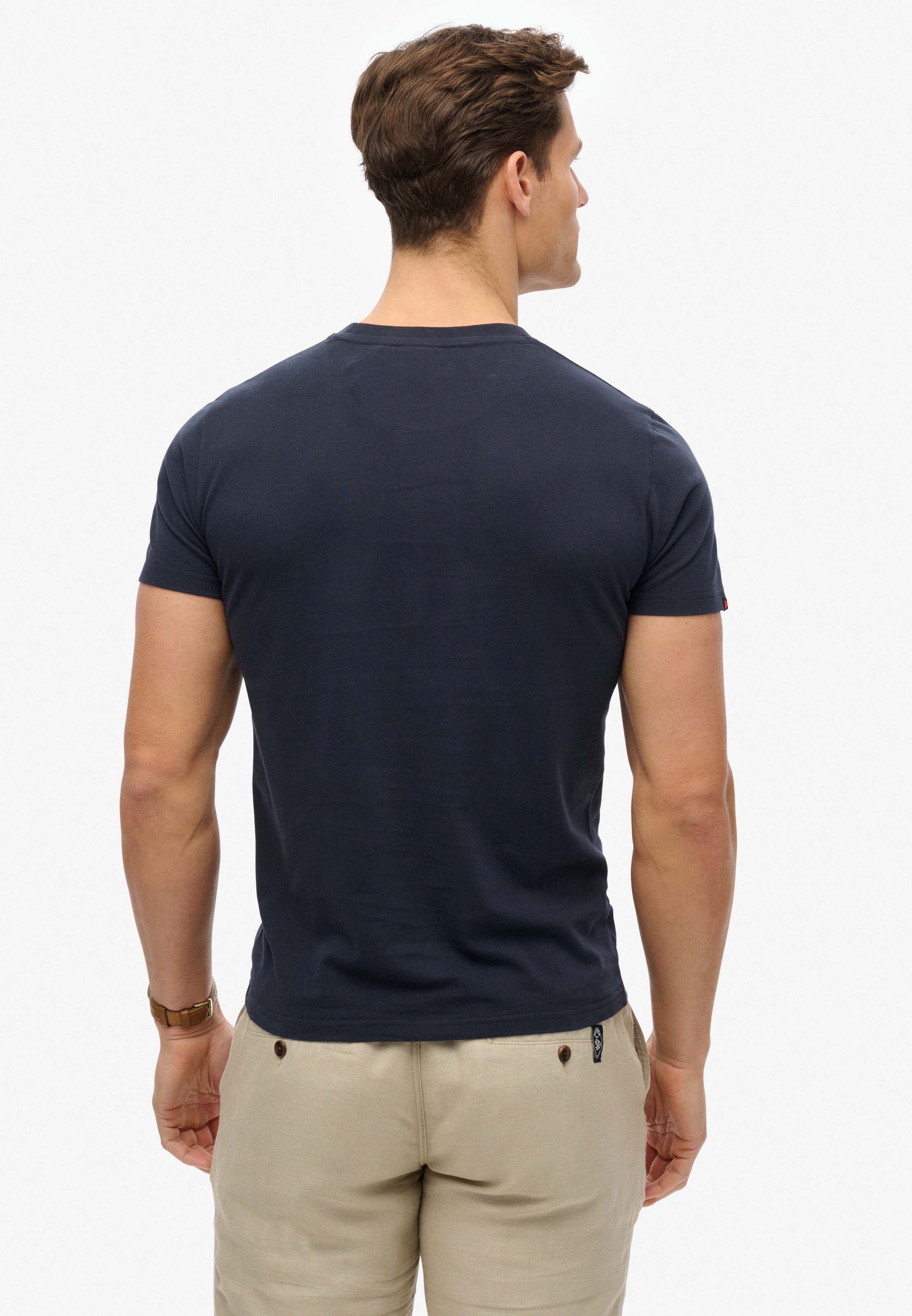 Superdry Shirt à col rond »ESSENTIAL CONTRAST EMB TEE«