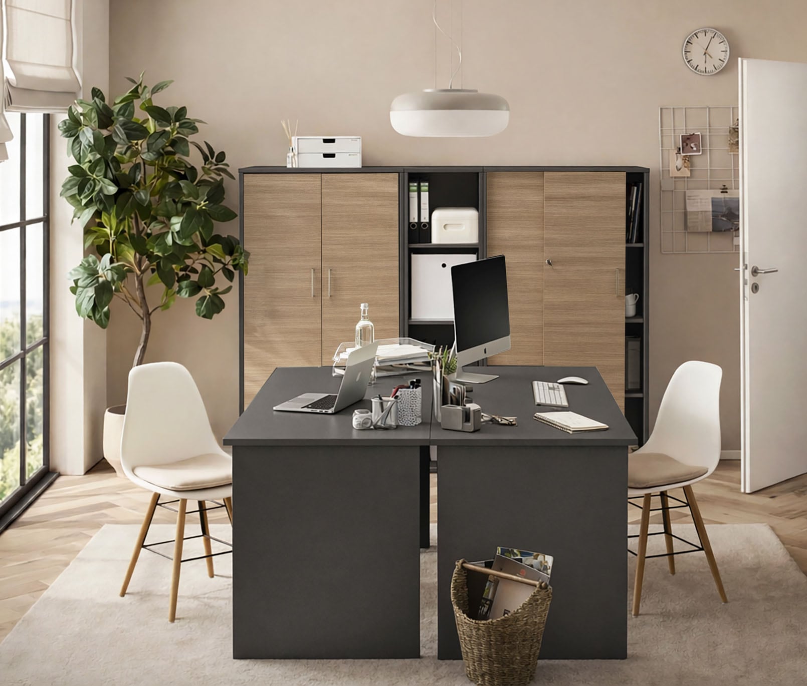 Schildmeyer Schiebetürenschrank »METZ, Aktenschrank abschliessbar, Höhe 150 cm, MADE IN GERMANY« 1 Stk. tlg. Fronten in Canello,  MADE IN GERMANY