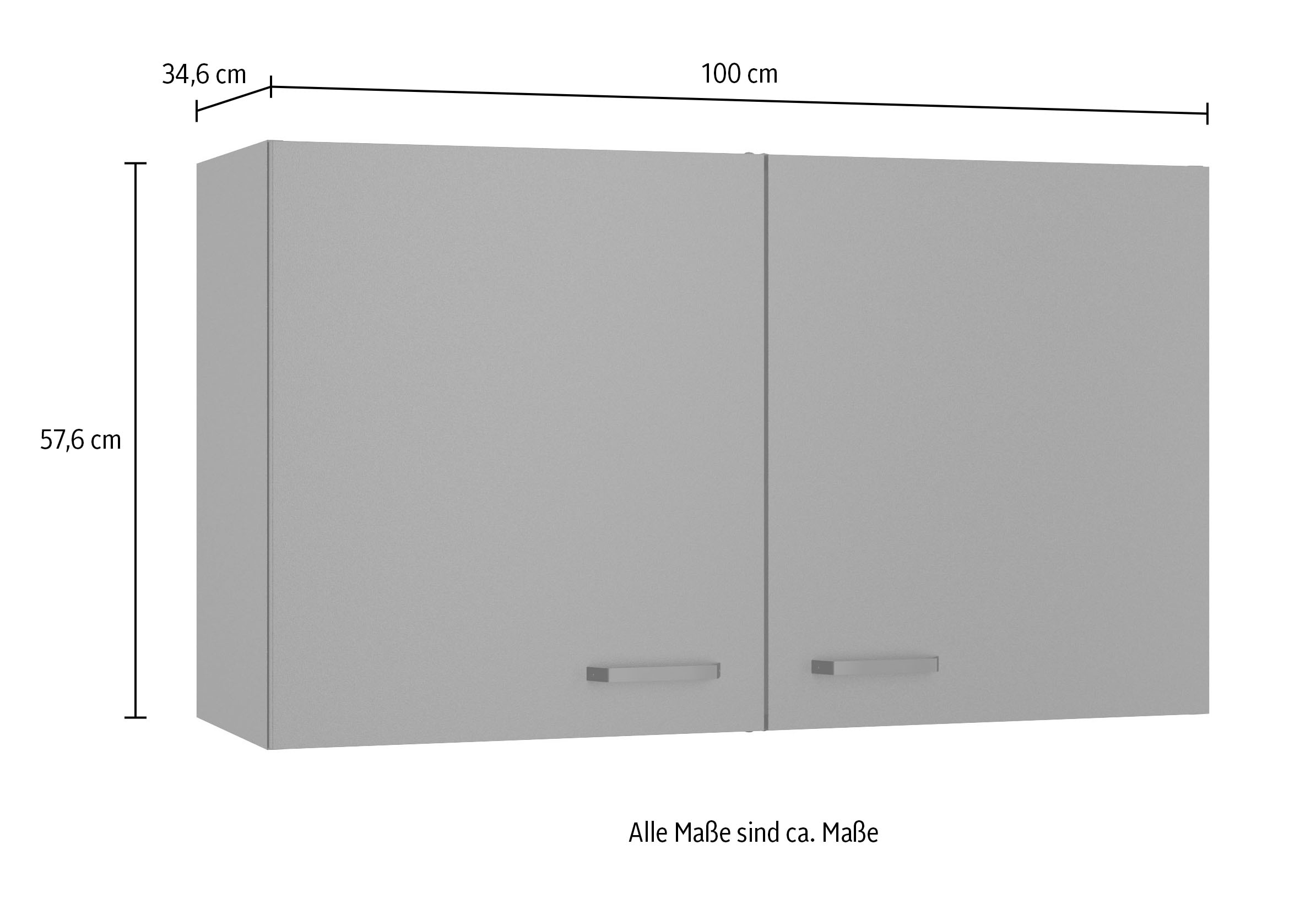 OPTIFIT Armoire suspendue »OPTImulti« Breite 100 cm, mit 2 Türen, 1 Einlegeboden