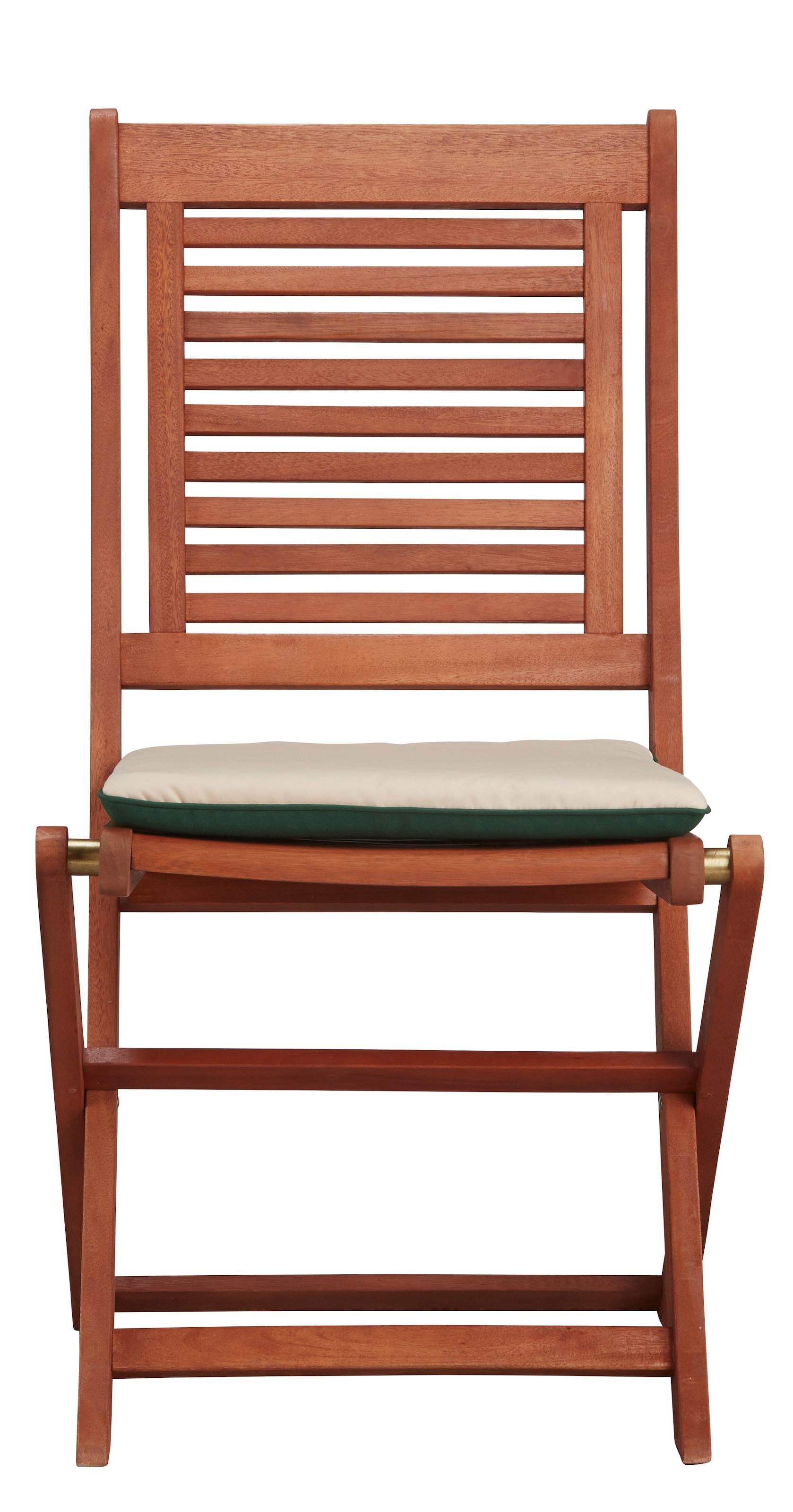 MERXX Gartenstuhl »Cordoba« (Set) 2 Stk.2er Set, Eukalyptus, klappbar, braun, inkl. Wendeauflage