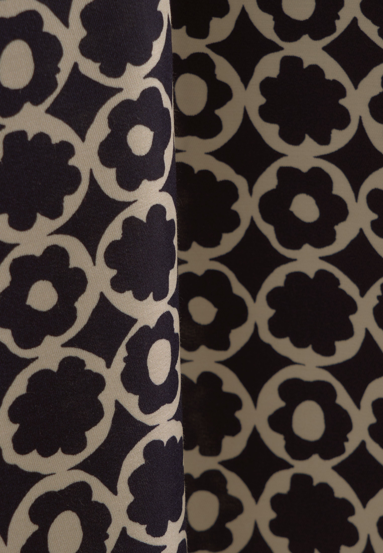 seidensticker Robe d'été »Schwarze Rose« 3/4 Rundhals Druck