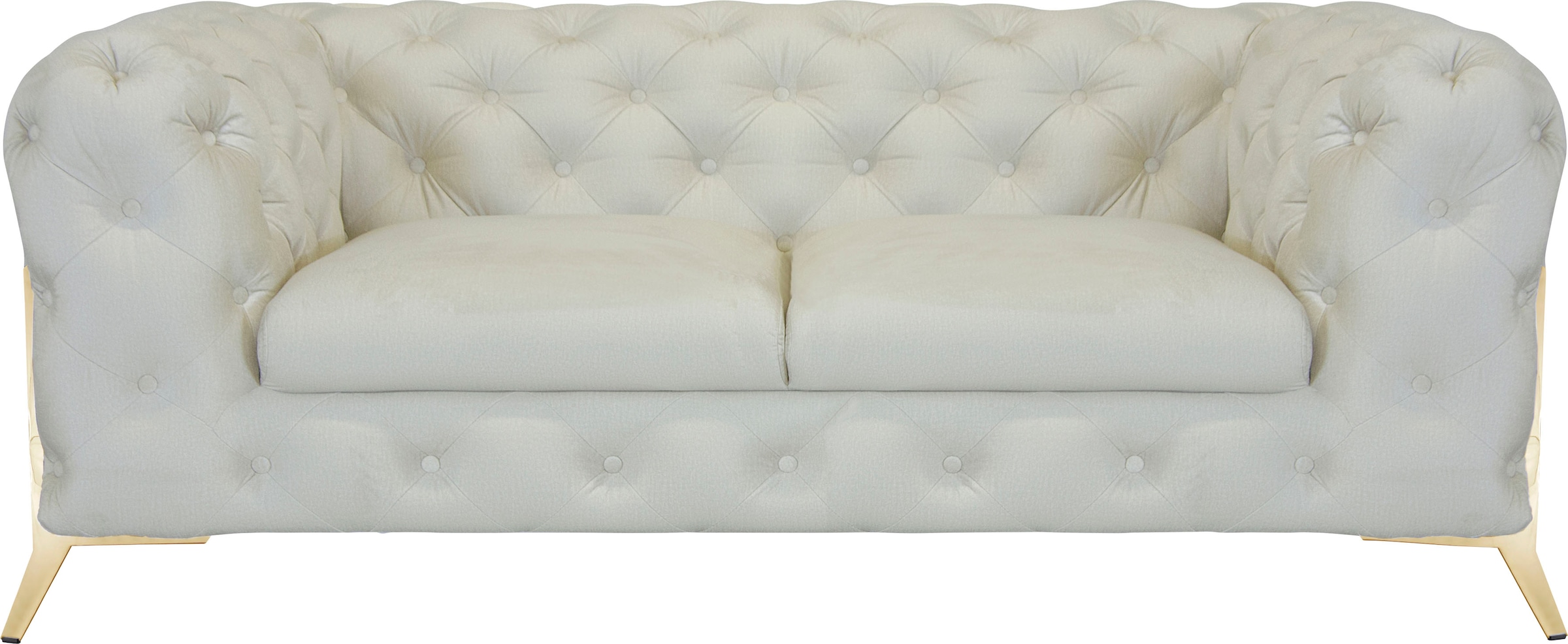 Home affaire Chesterfield-Sofa »Amaury« aufwändige Knopfheftung, moderne Chesterfield Optik, Fussfarbe wählbar