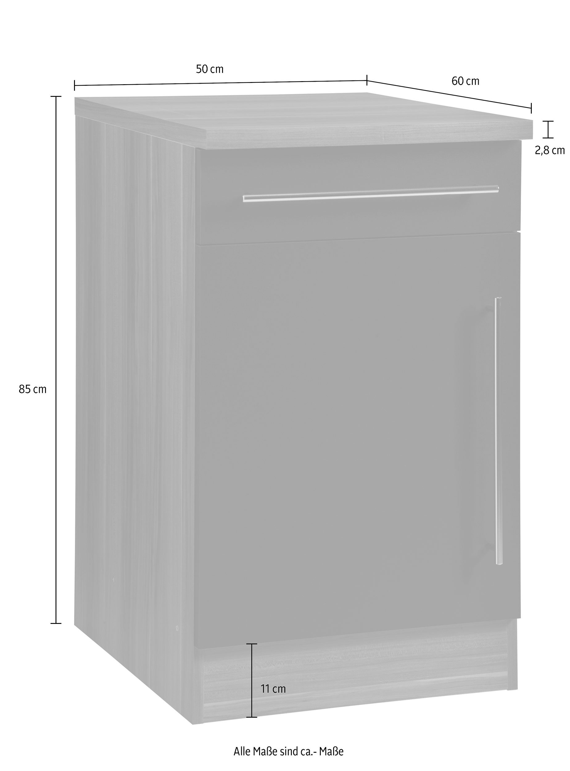 KOCHSTATION Armoire basse »KS-Samos« 50 cm de large
