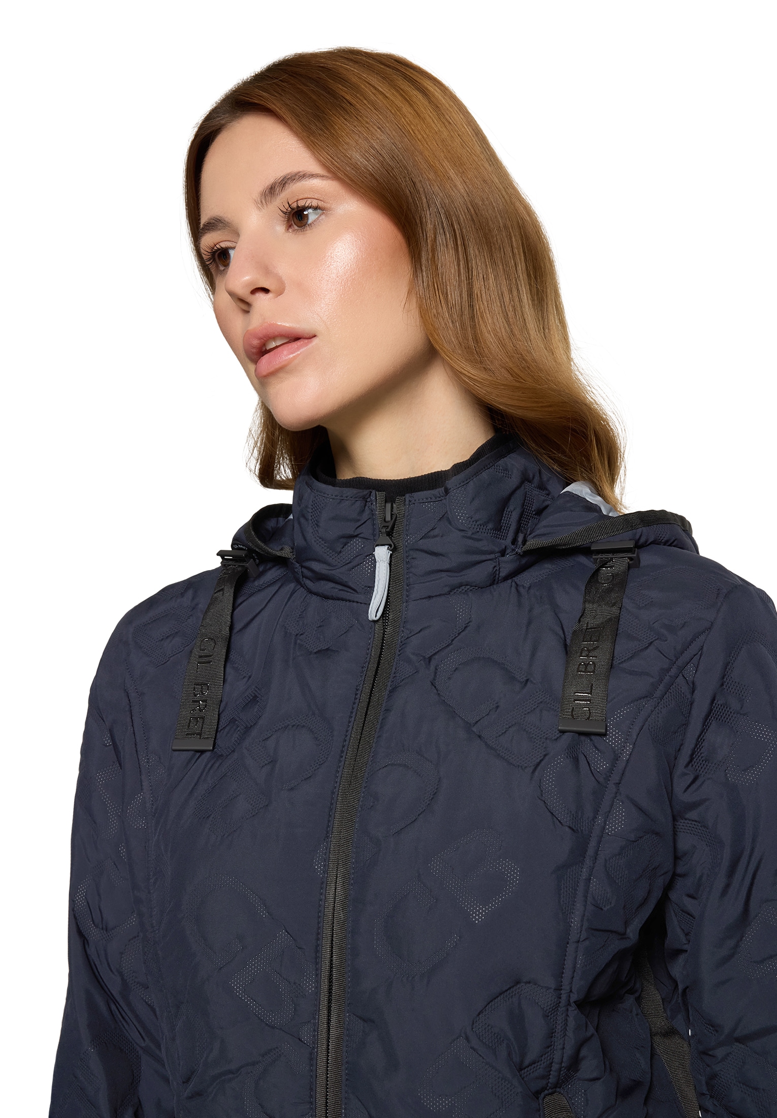 Gil Bret Outdoorjacke mit Kapuze mit Strukturmuster