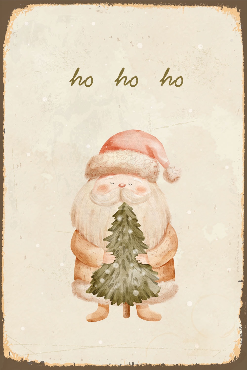 queence Alu-Dibond-Druck »Weihnachtsmann« Weihnachten | Weihnachtsmann 1 Stk. tlg. ho ho ho, Schild