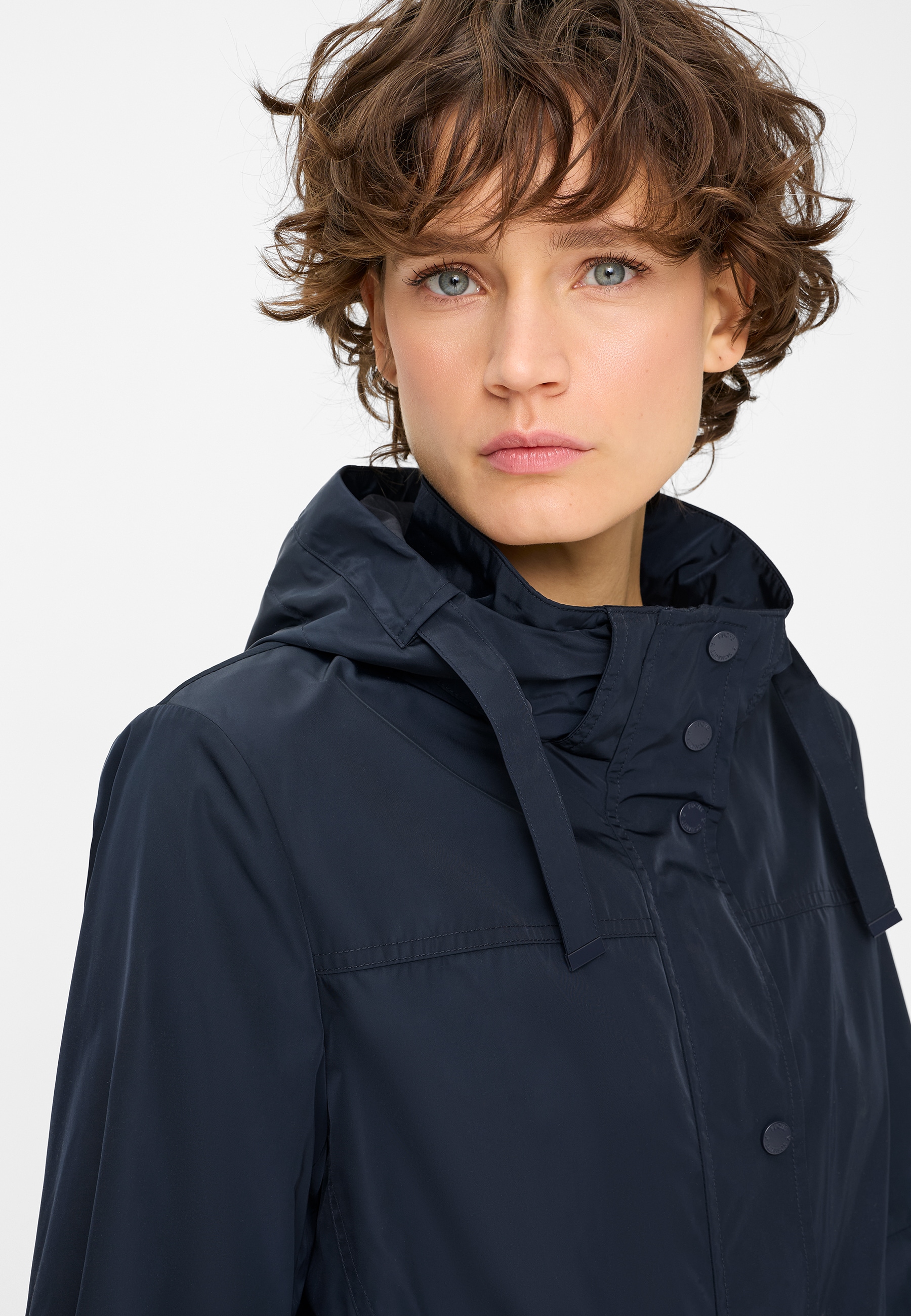 Fuchs Schmitt Kurzmantel abnehmbare Kapuze, Regular Fit, verdeckter Reissverschluss