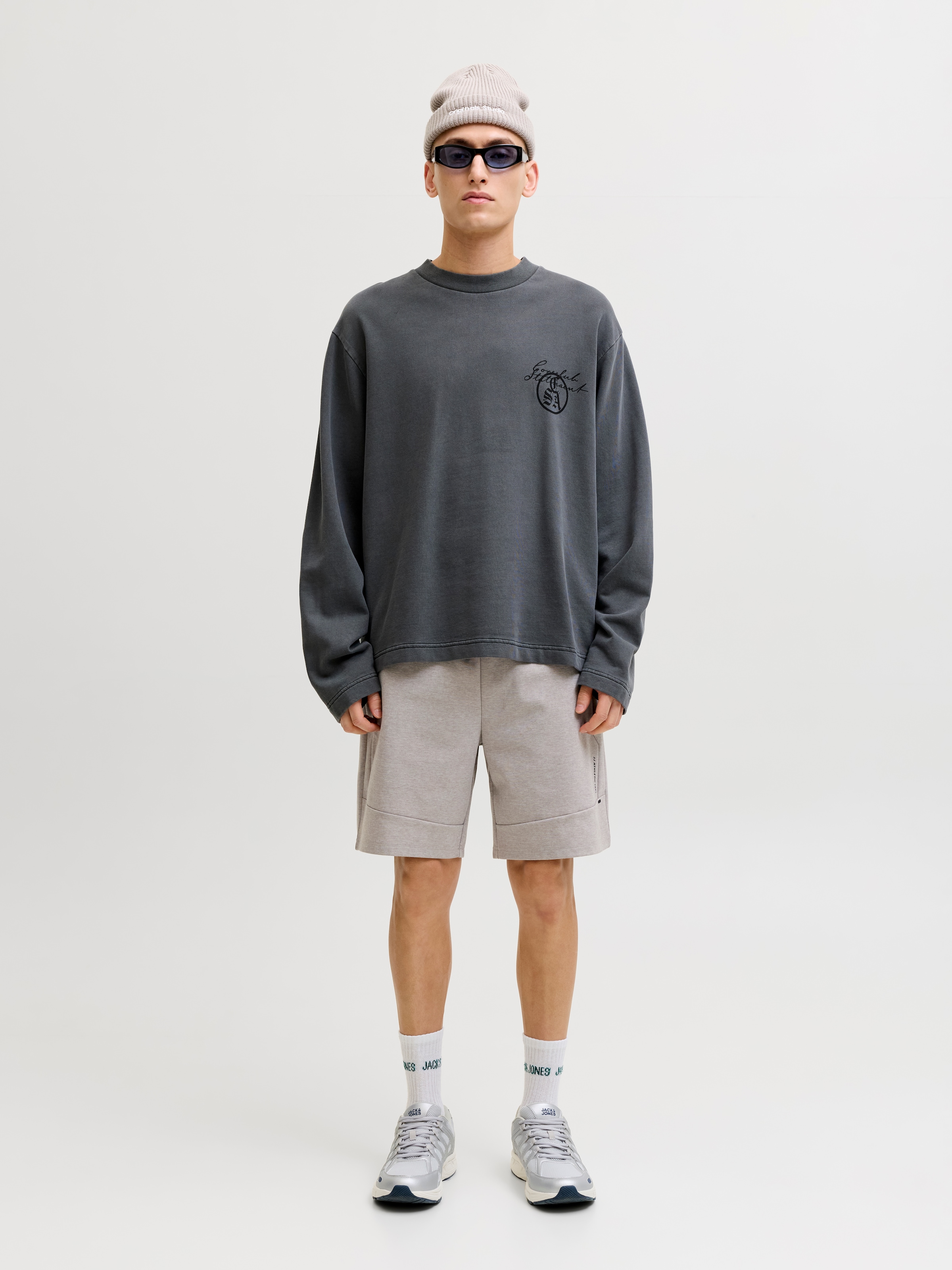 Jack & Jones Sweatshorts »JPSTGORDON BASE SWEAT SHORTS SRT SN«  mélange de matières avec stretch, coupe regular fit